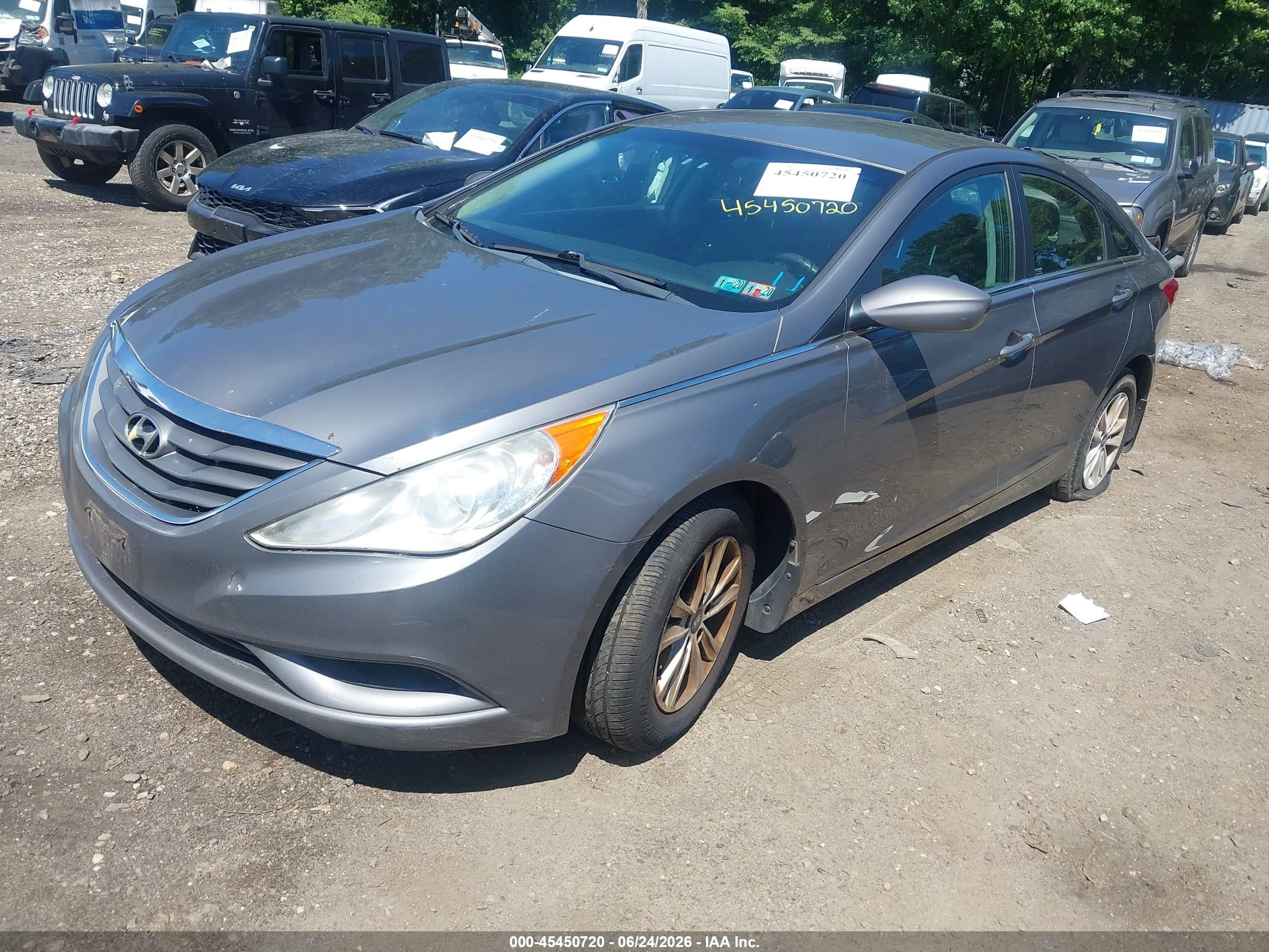 2011 Hyundai Sonata Gls Gray vin: 5NPEB4AC1BH300247
