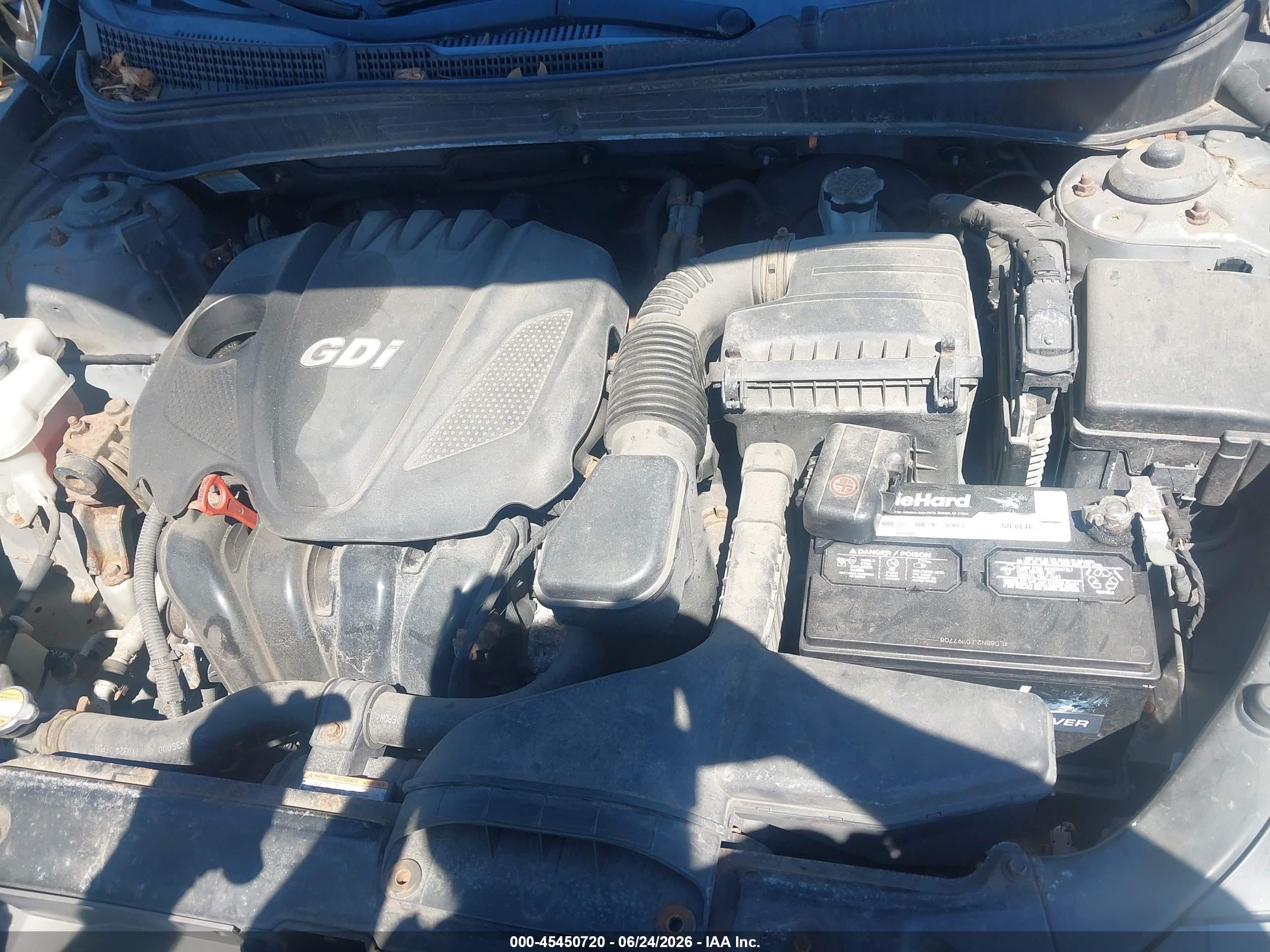 2011 Hyundai Sonata Gls Gray vin: 5NPEB4AC1BH300247