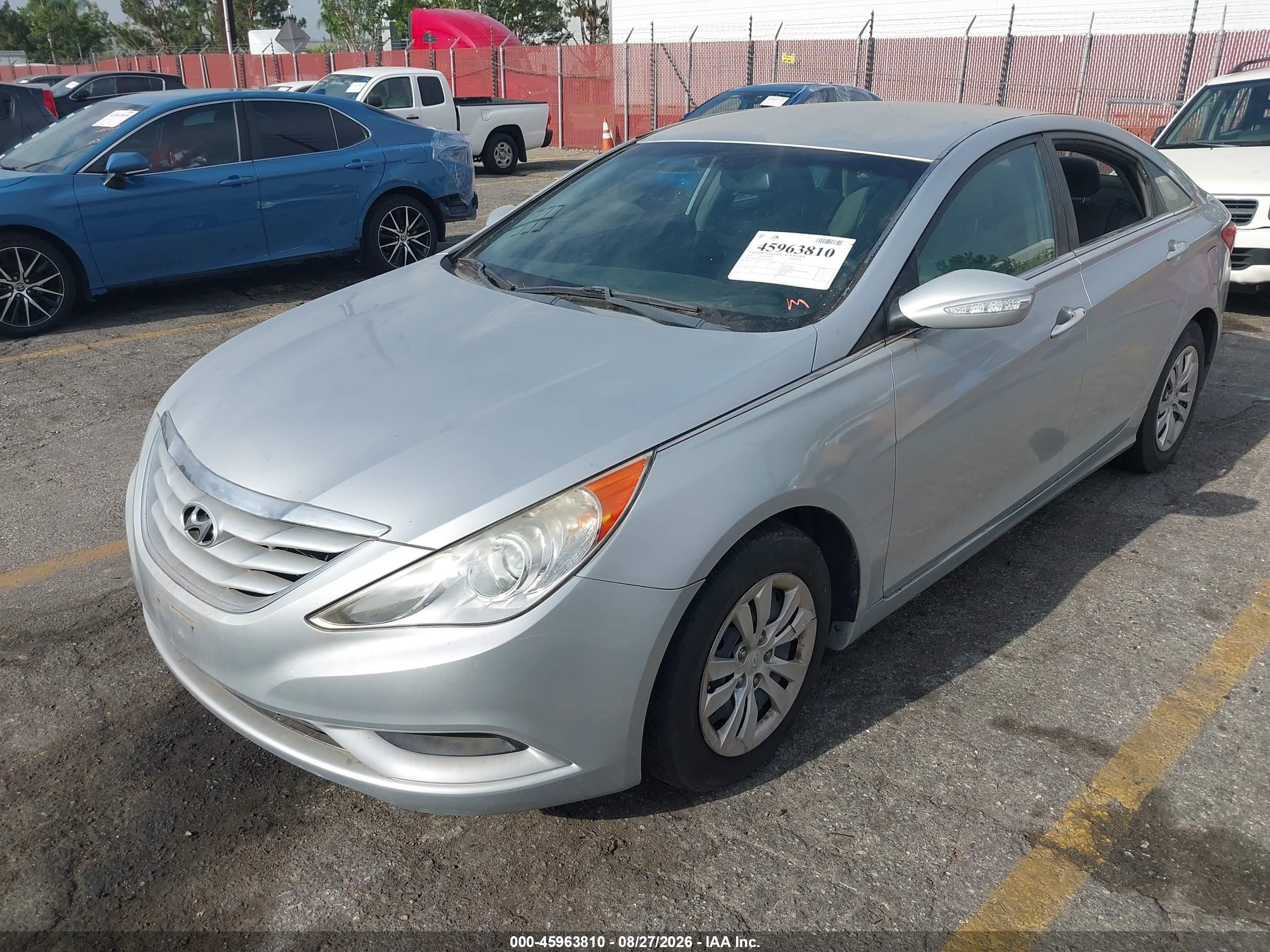 2012 Hyundai Sonata Gls Silver vin: 5NPEB4AC1CH312948