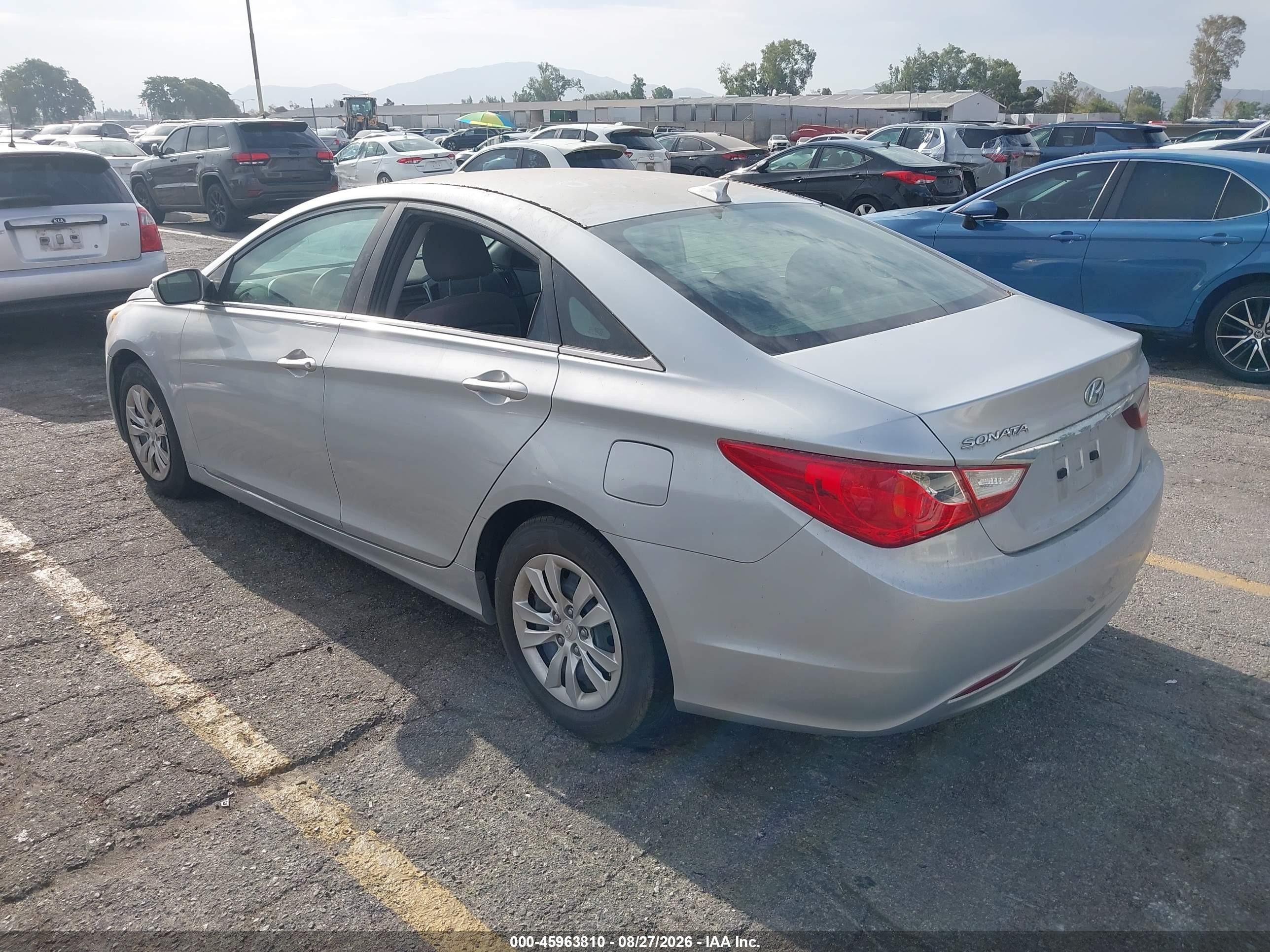 2012 Hyundai Sonata Gls Silver vin: 5NPEB4AC1CH312948