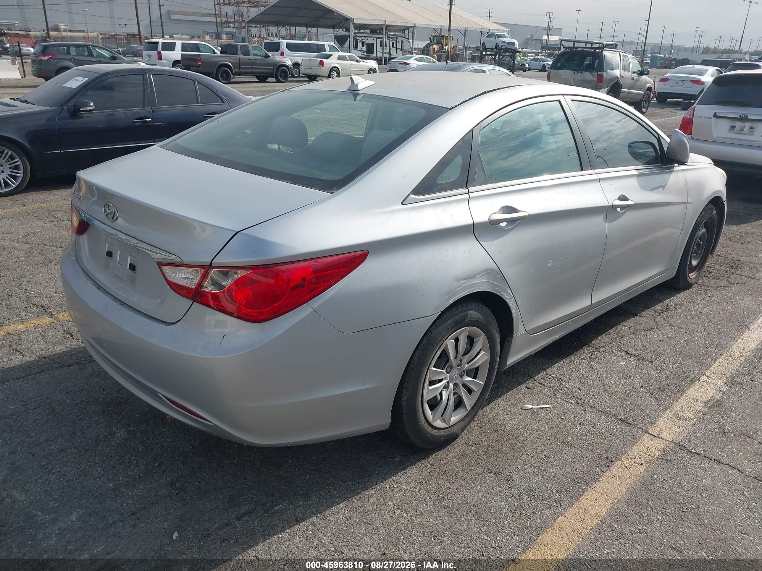 2012 Hyundai Sonata Gls Silver vin: 5NPEB4AC1CH312948