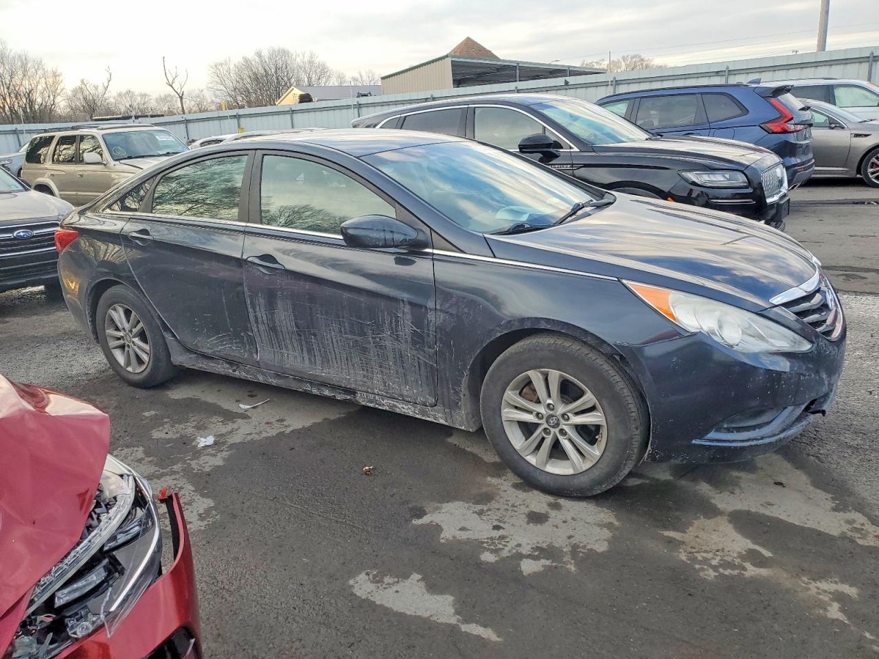 2012 Hyundai Sonata Gls Black vin: 5NPEB4AC1CH347702