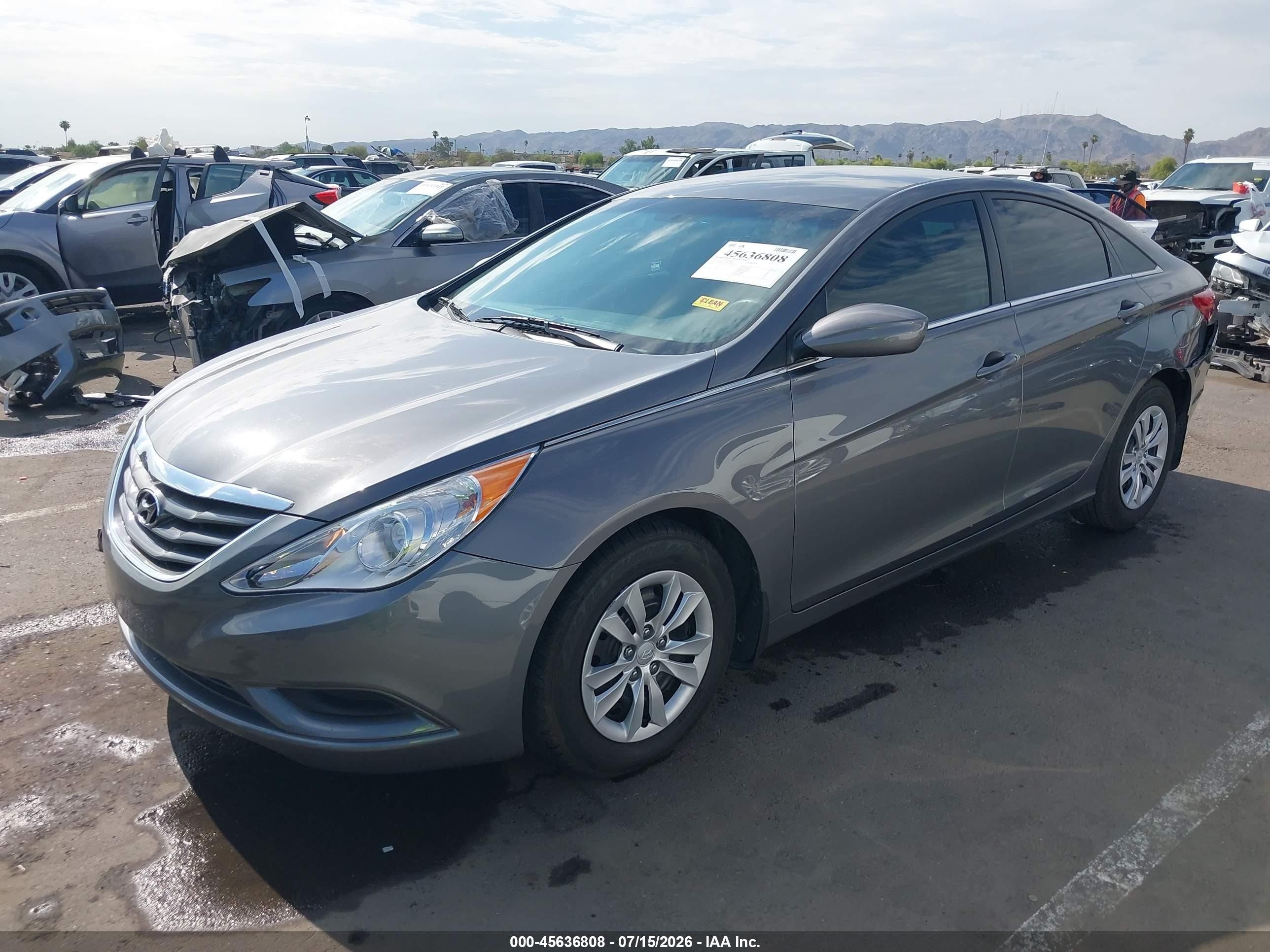 2012 Hyundai Sonata Gls Gray vin: 5NPEB4AC1CH371868