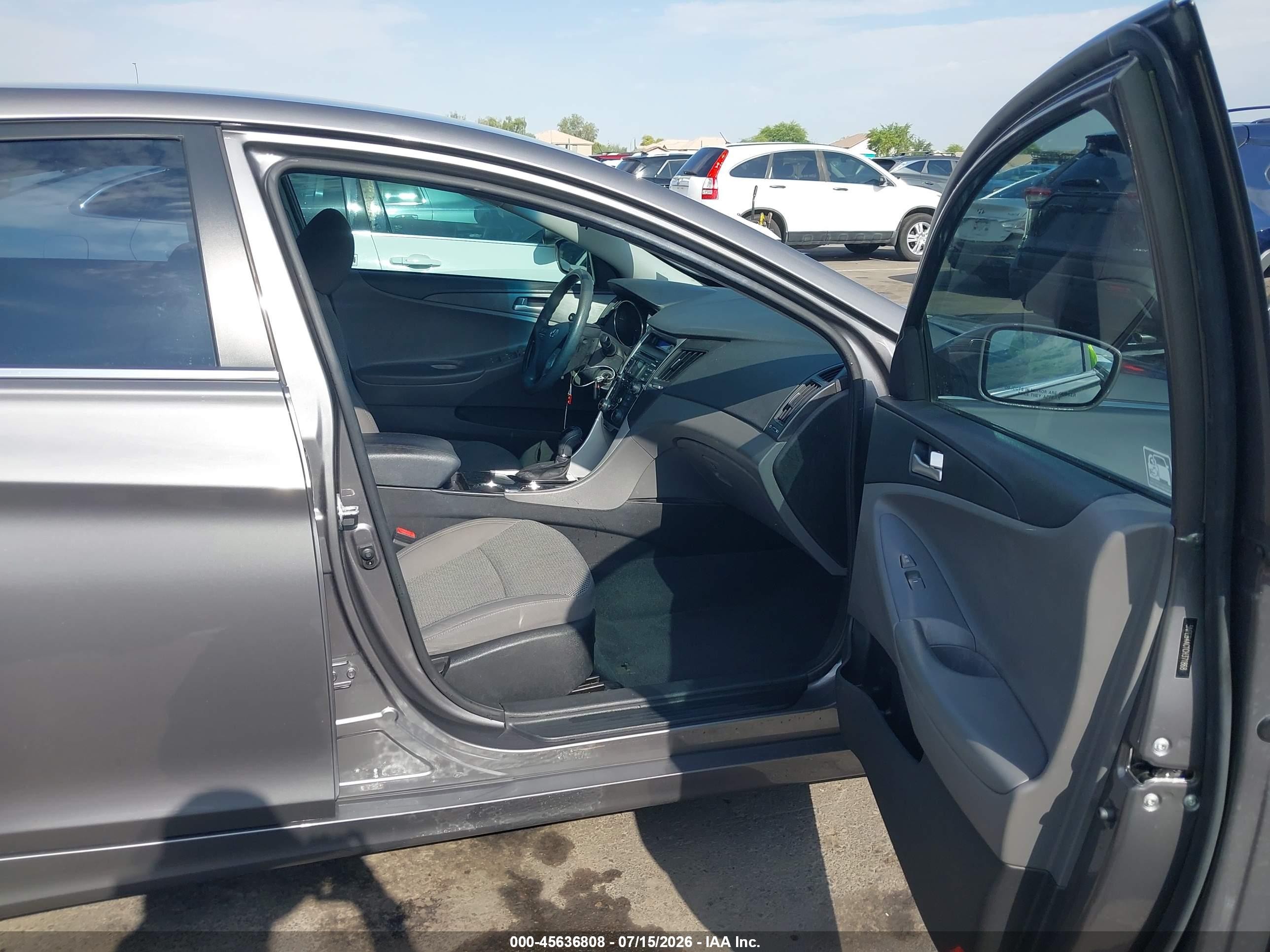 2012 Hyundai Sonata Gls Gray vin: 5NPEB4AC1CH371868