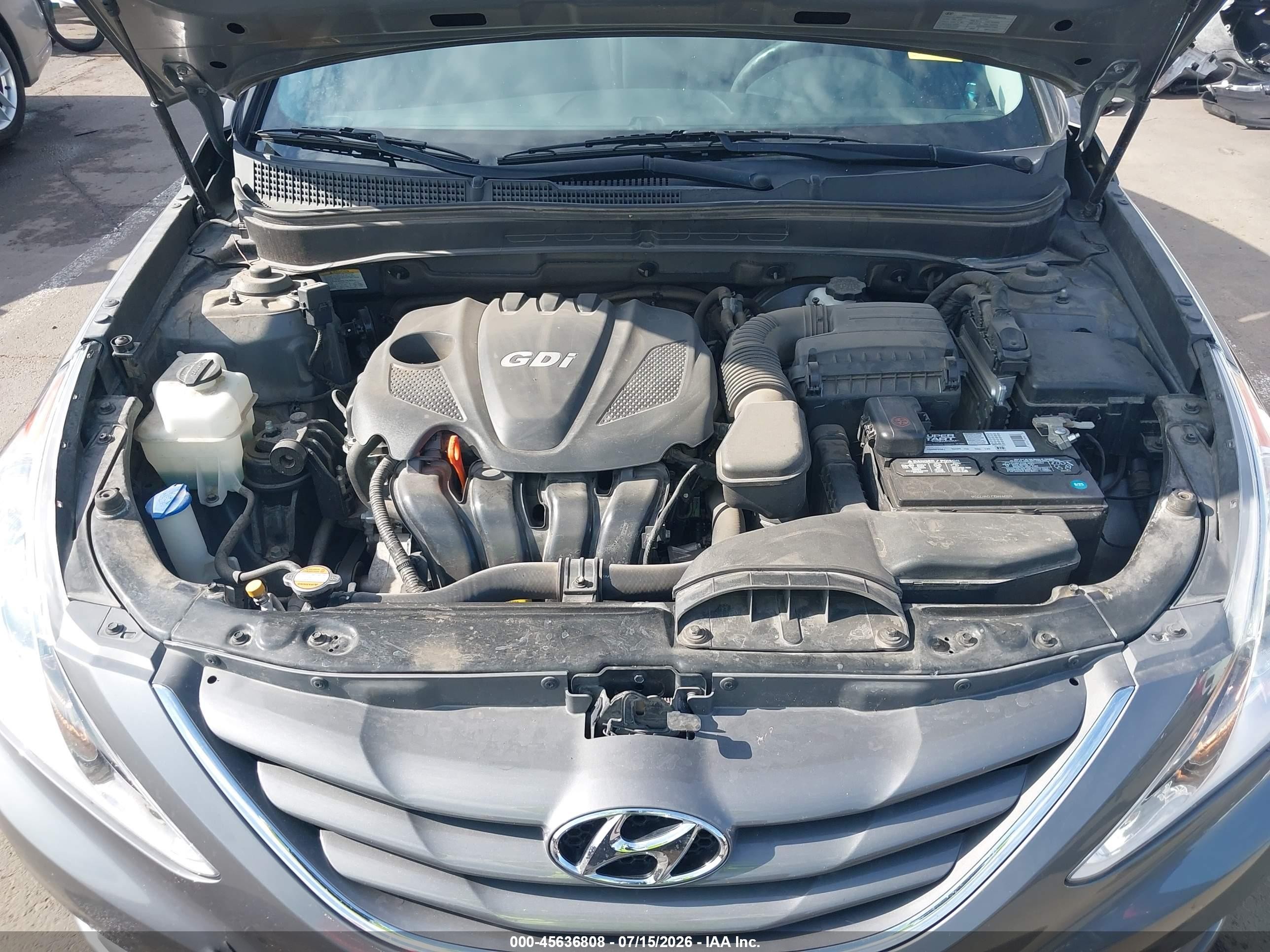 2012 Hyundai Sonata Gls Gray vin: 5NPEB4AC1CH371868