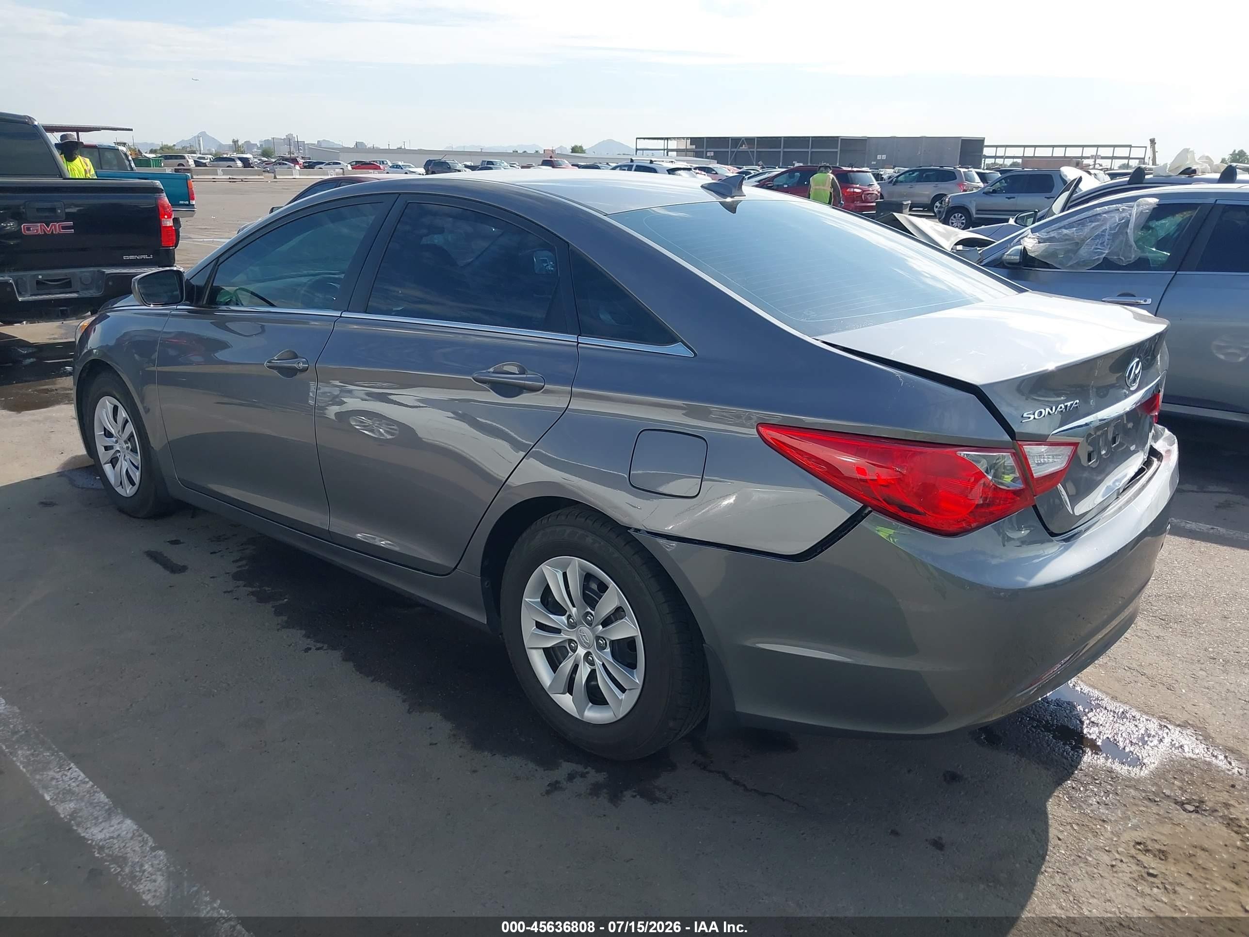 2012 Hyundai Sonata Gls Gray vin: 5NPEB4AC1CH371868