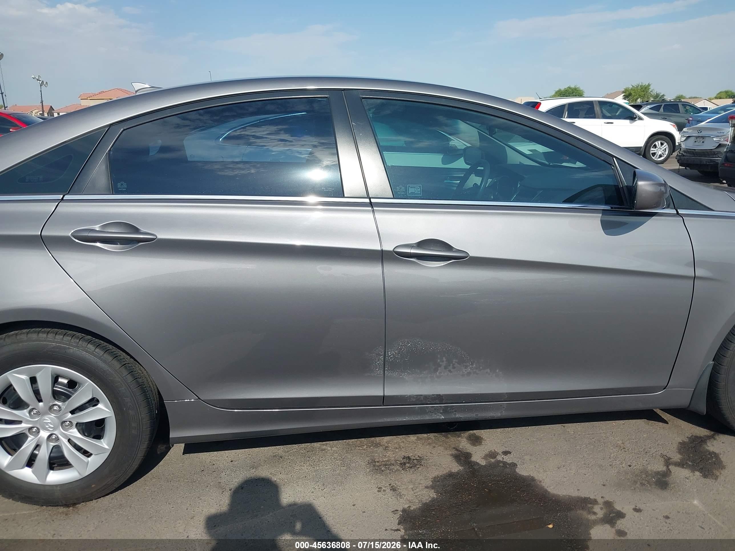 2012 Hyundai Sonata Gls Gray vin: 5NPEB4AC1CH371868