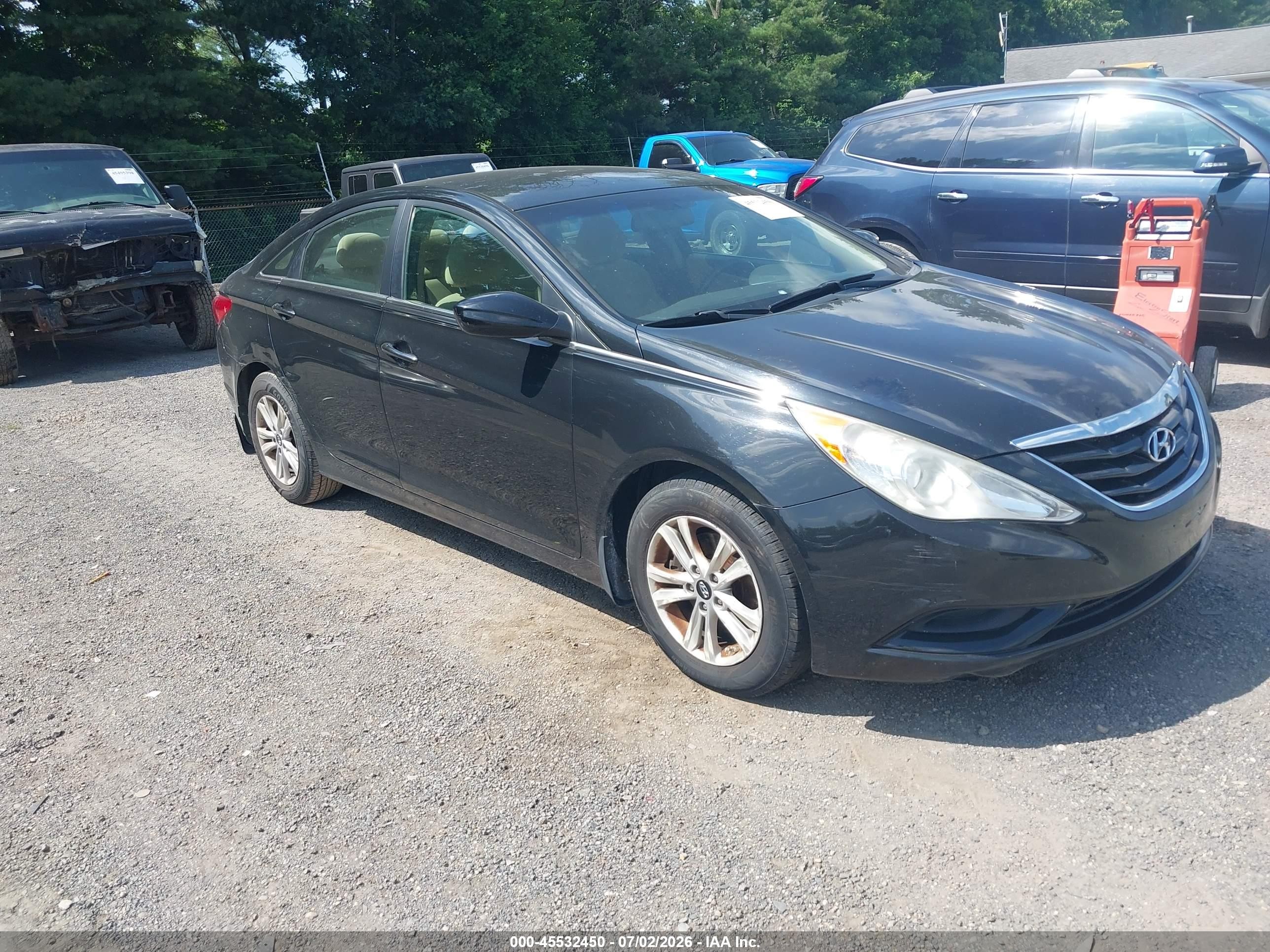 2012 Hyundai Sonata Gls Black vin: 5NPEB4AC1CH377962