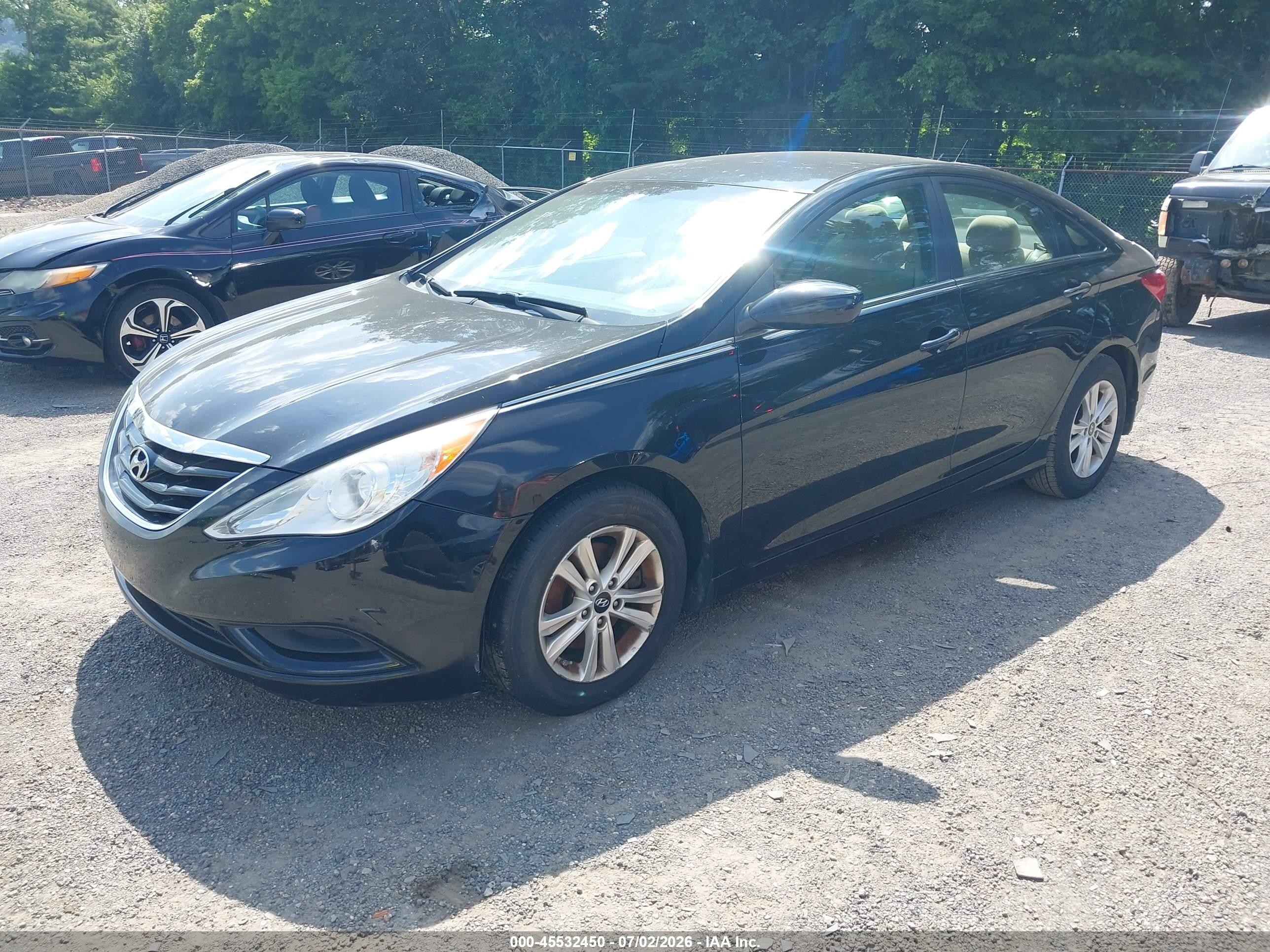 2012 Hyundai Sonata Gls Black vin: 5NPEB4AC1CH377962