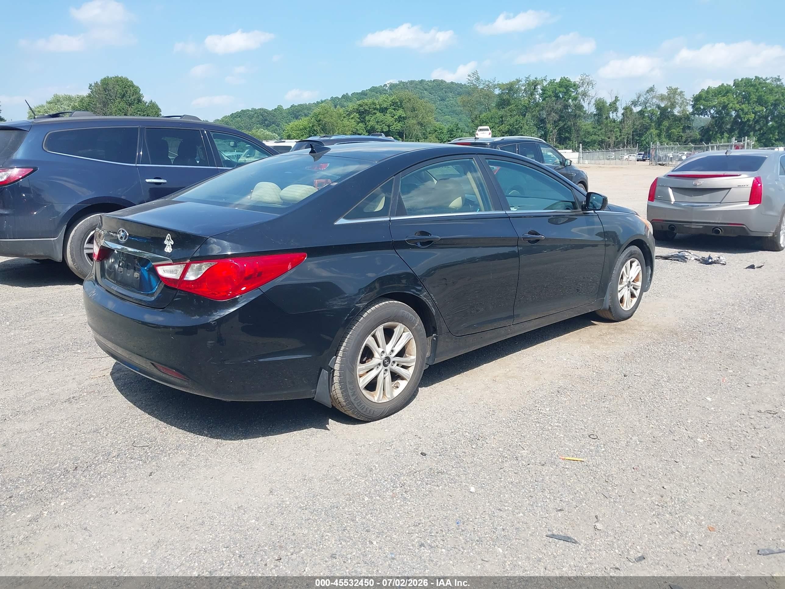 2012 Hyundai Sonata Gls Black vin: 5NPEB4AC1CH377962