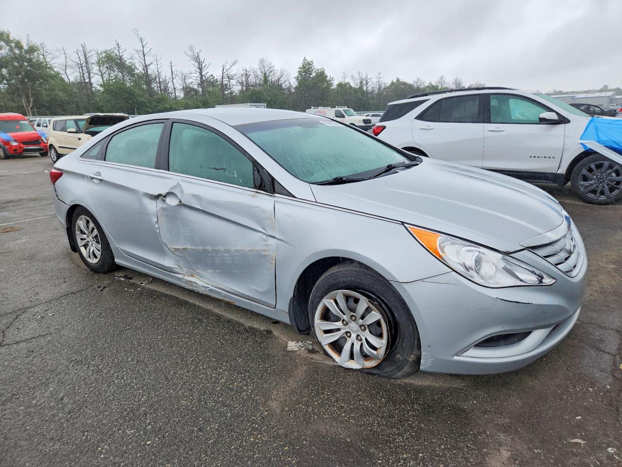 2012 Hyundai Sonata Gls Silver vin: 5NPEB4AC1CH381400