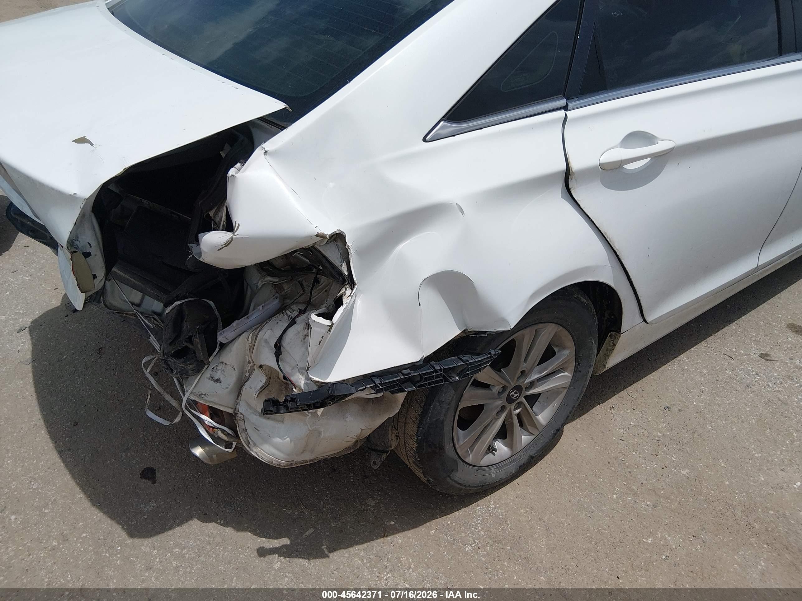 2012 Hyundai Sonata Gls White vin: 5NPEB4AC1CH382479