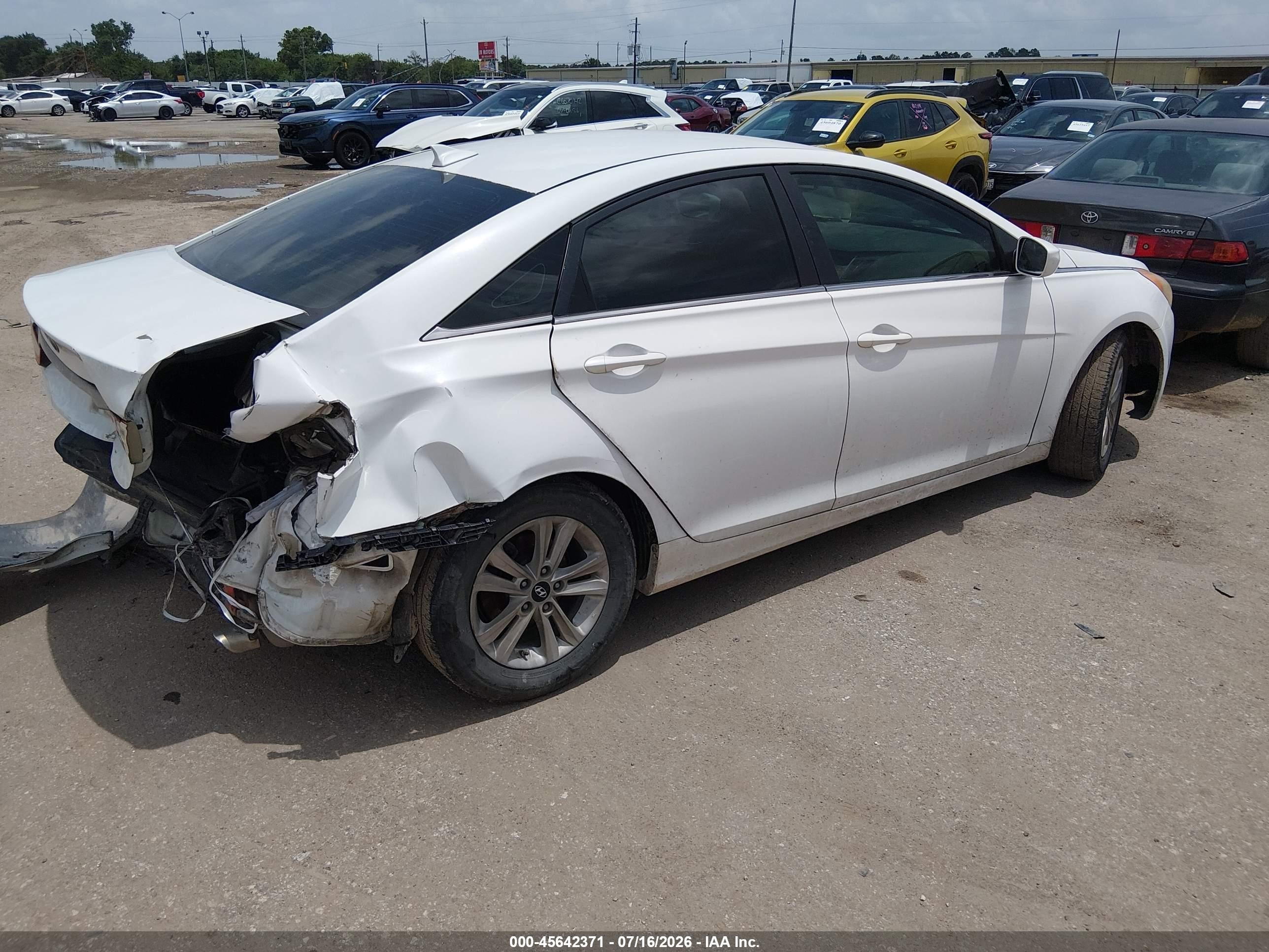 2012 Hyundai Sonata Gls White vin: 5NPEB4AC1CH382479