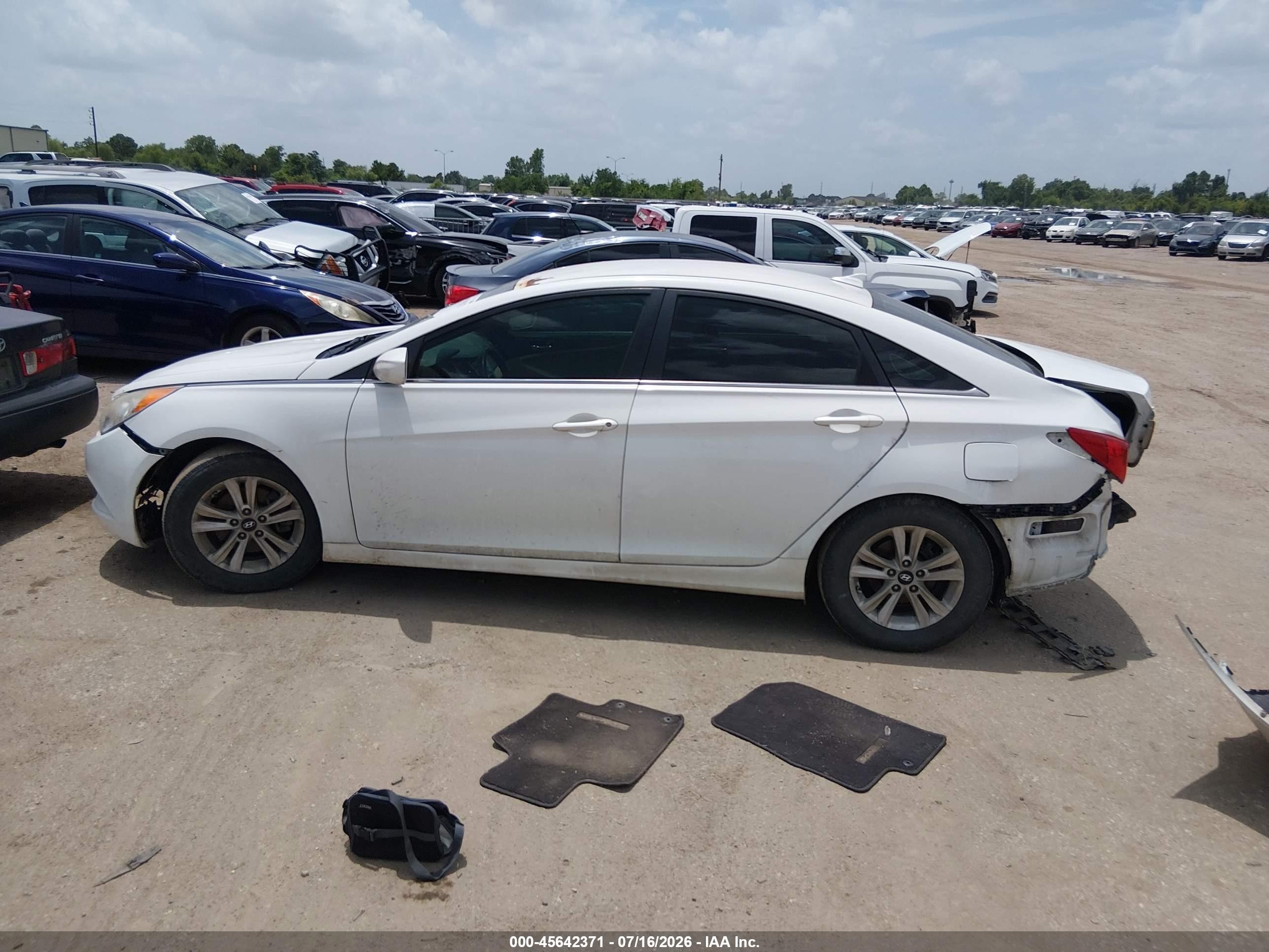 2012 Hyundai Sonata Gls White vin: 5NPEB4AC1CH382479