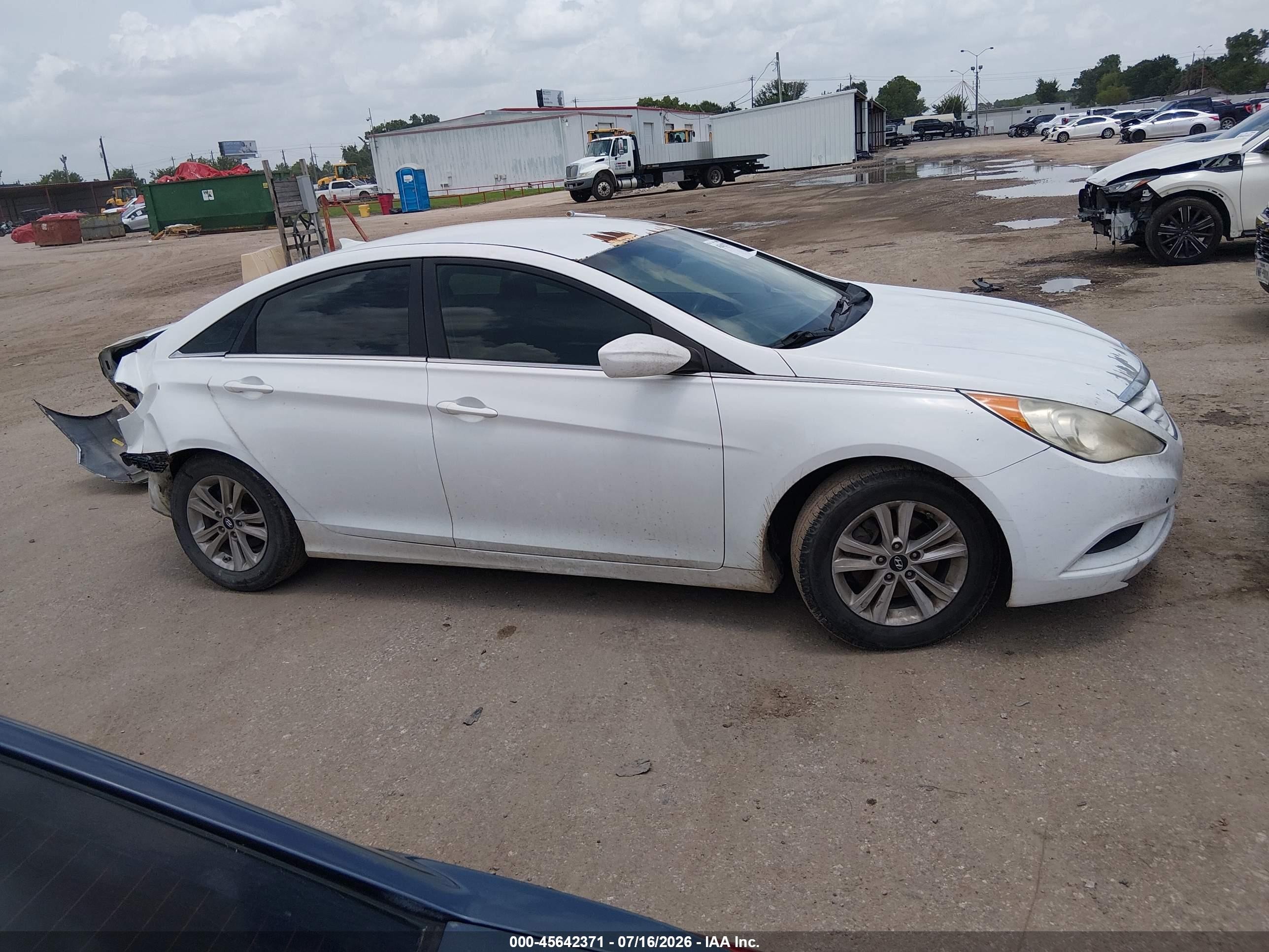 2012 Hyundai Sonata Gls White vin: 5NPEB4AC1CH382479