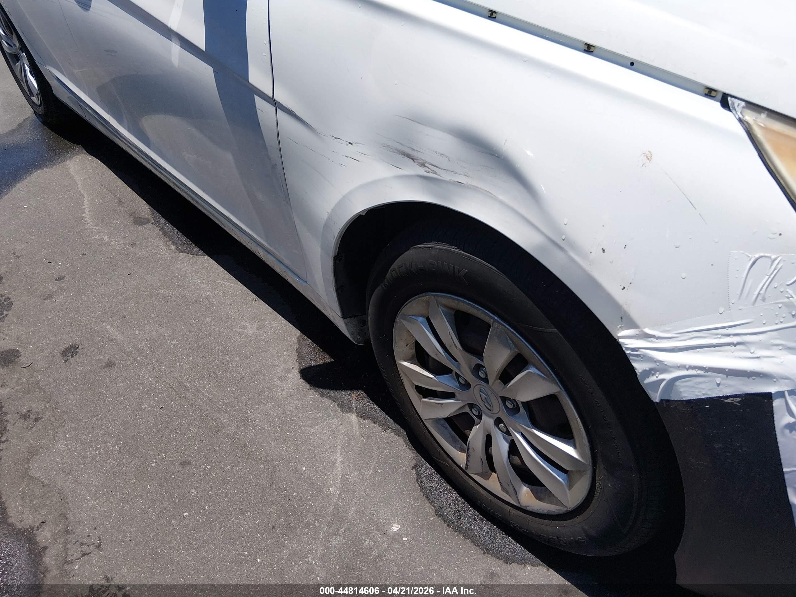 2012 Hyundai Sonata Gls White vin: 5NPEB4AC1CH389349