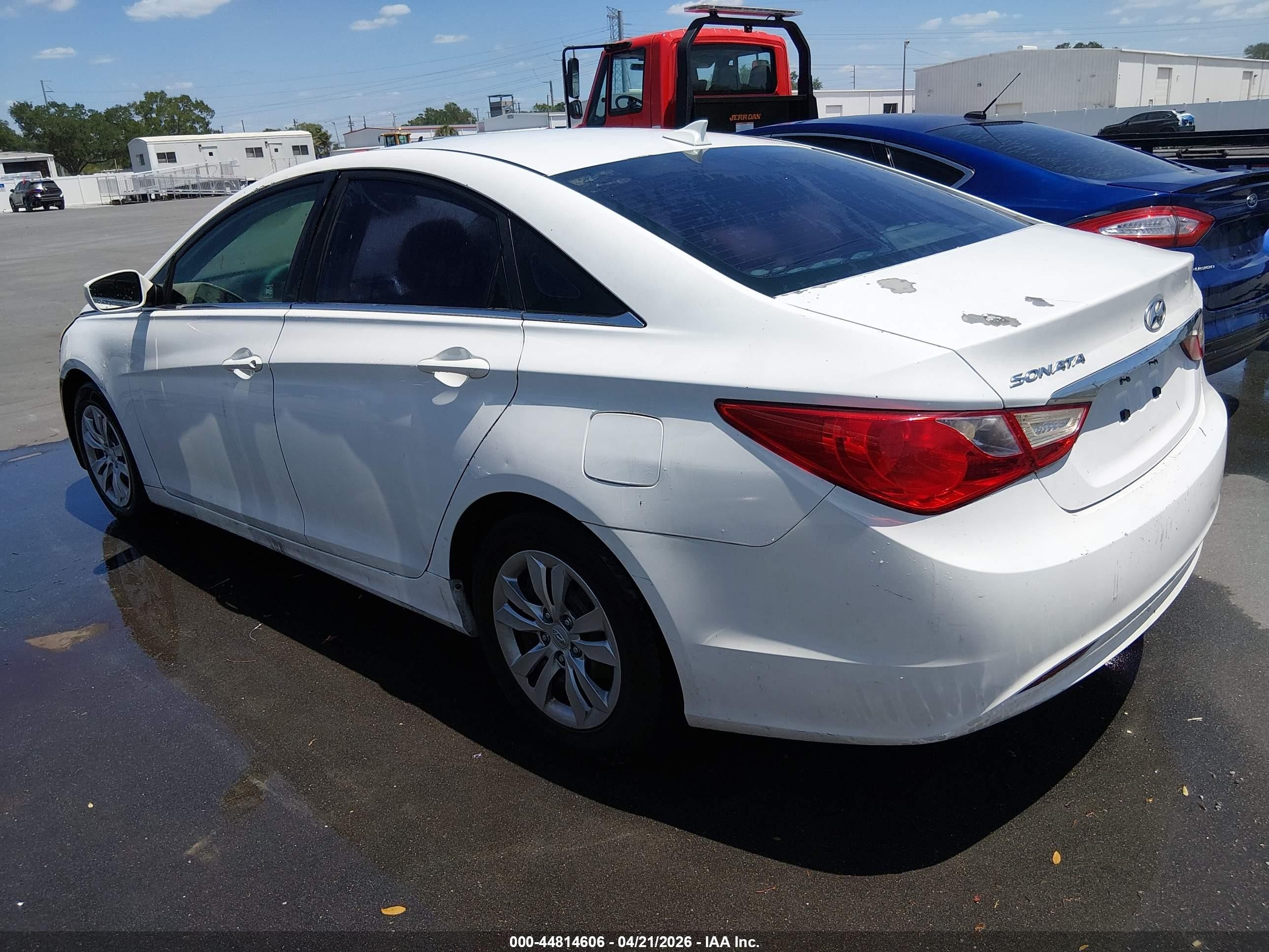 2012 Hyundai Sonata Gls White vin: 5NPEB4AC1CH389349