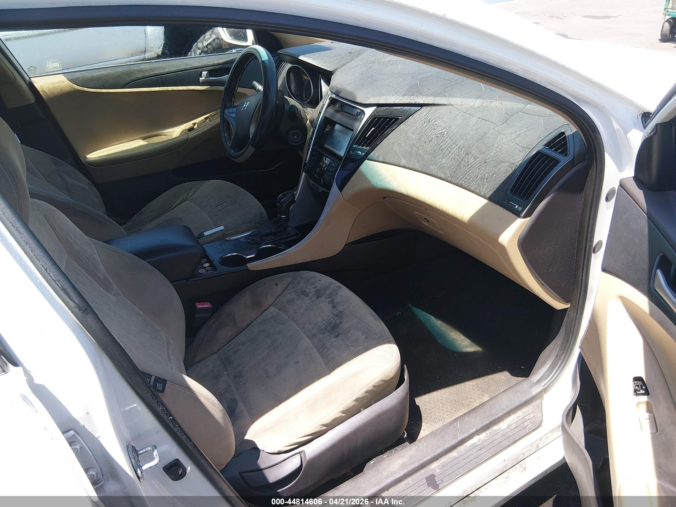 2012 Hyundai Sonata Gls White vin: 5NPEB4AC1CH389349