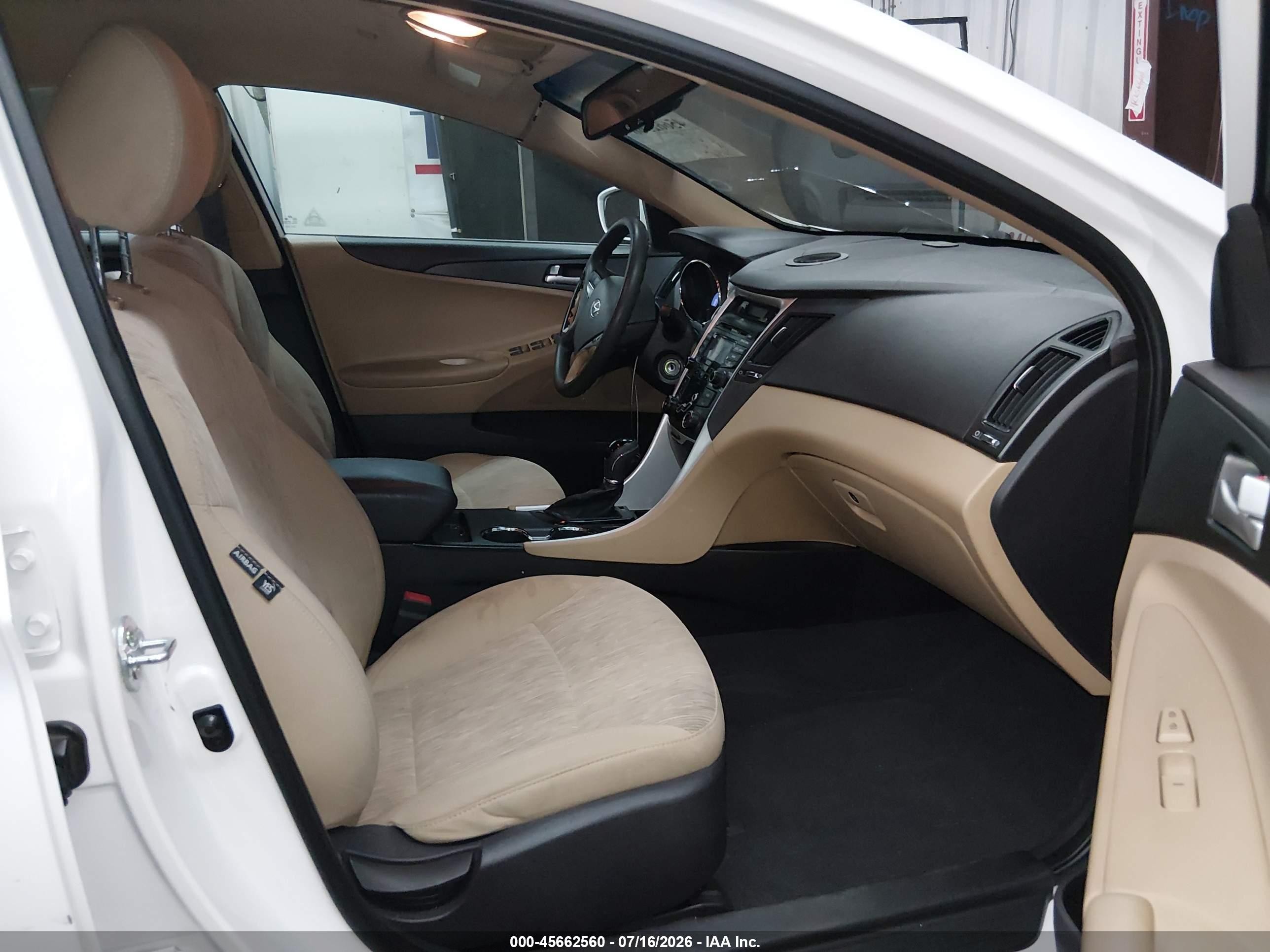 2012 Hyundai Sonata Gls White vin: 5NPEB4AC1CH392820