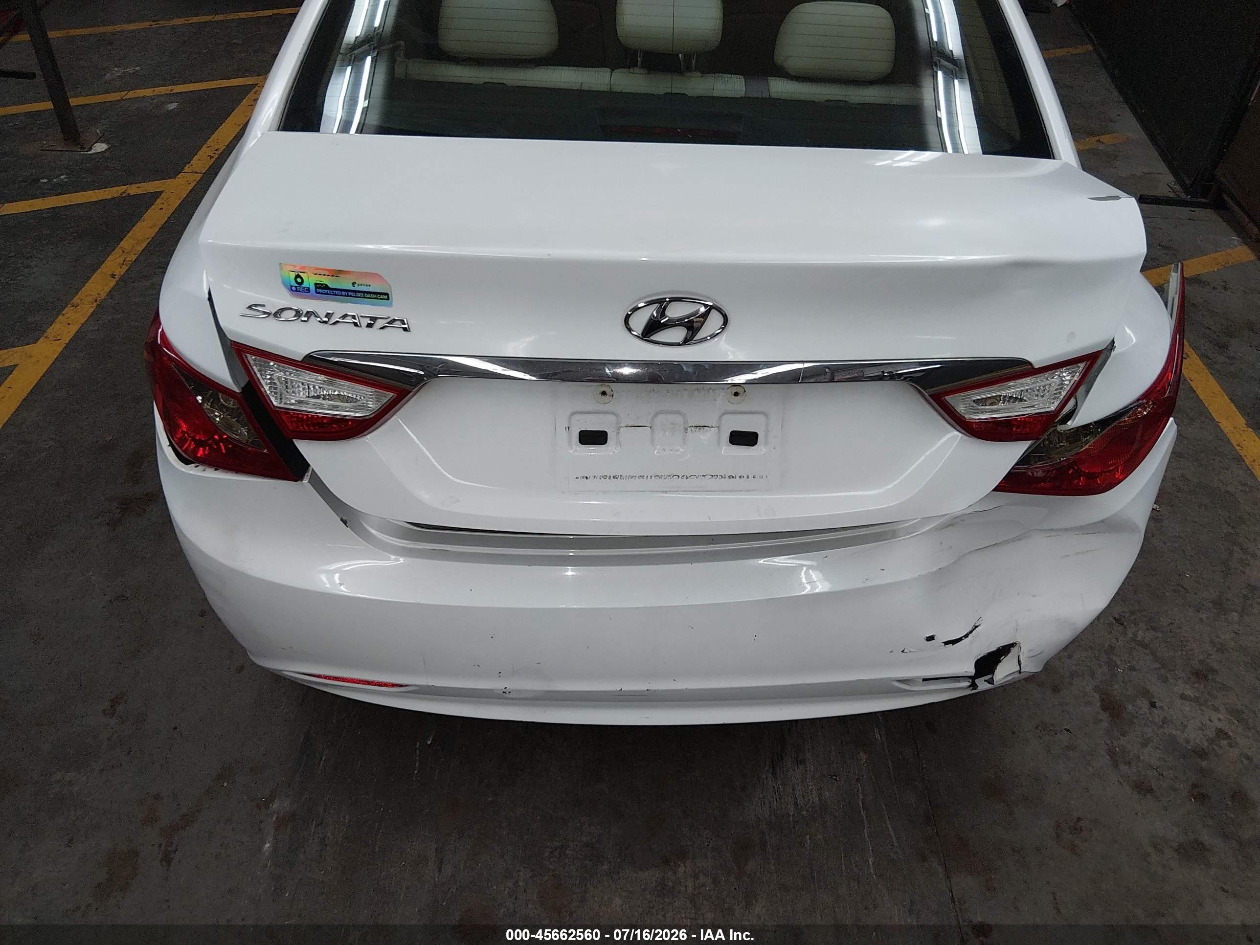 2012 Hyundai Sonata Gls White vin: 5NPEB4AC1CH392820
