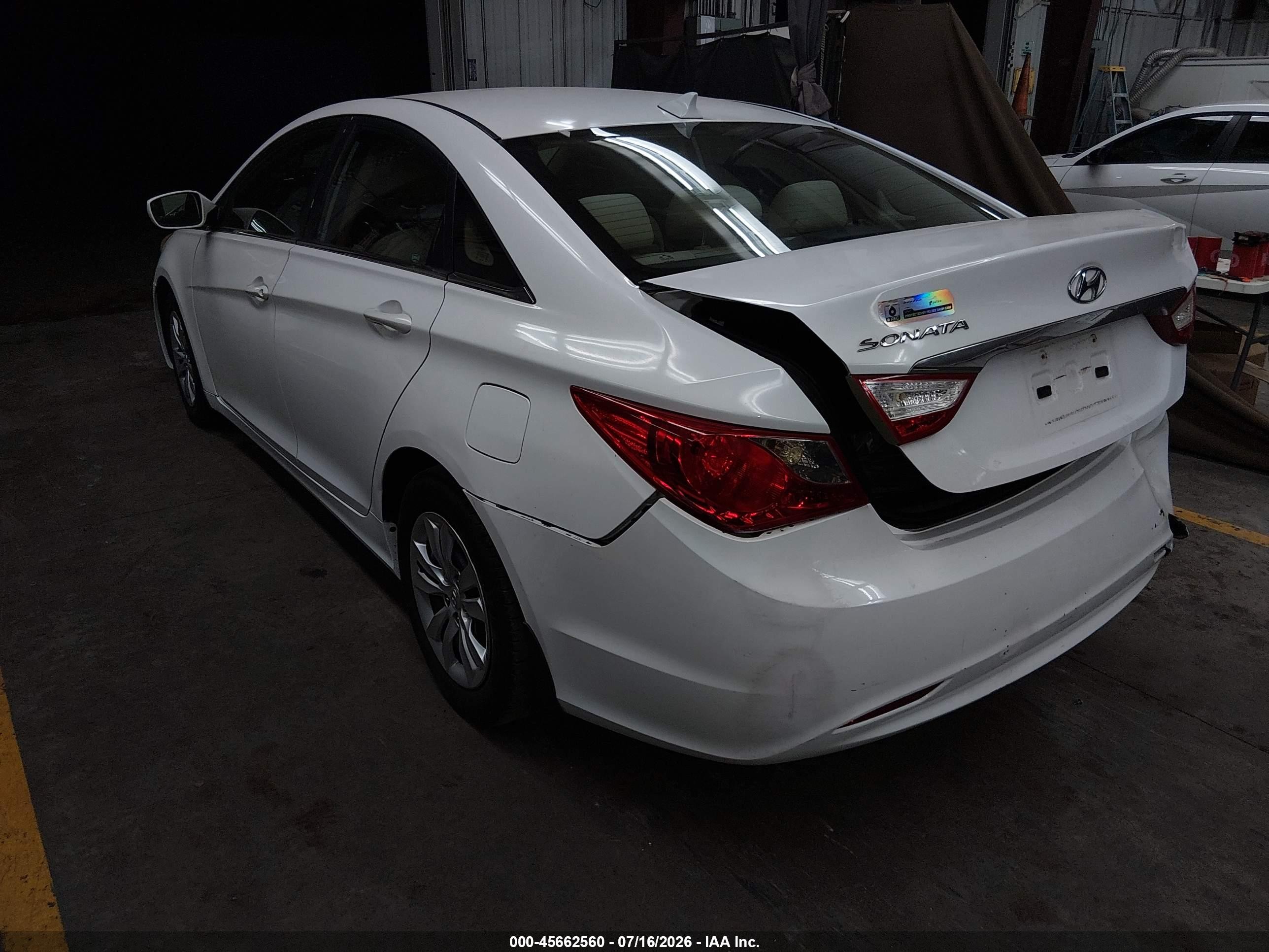 2012 Hyundai Sonata Gls White vin: 5NPEB4AC1CH392820