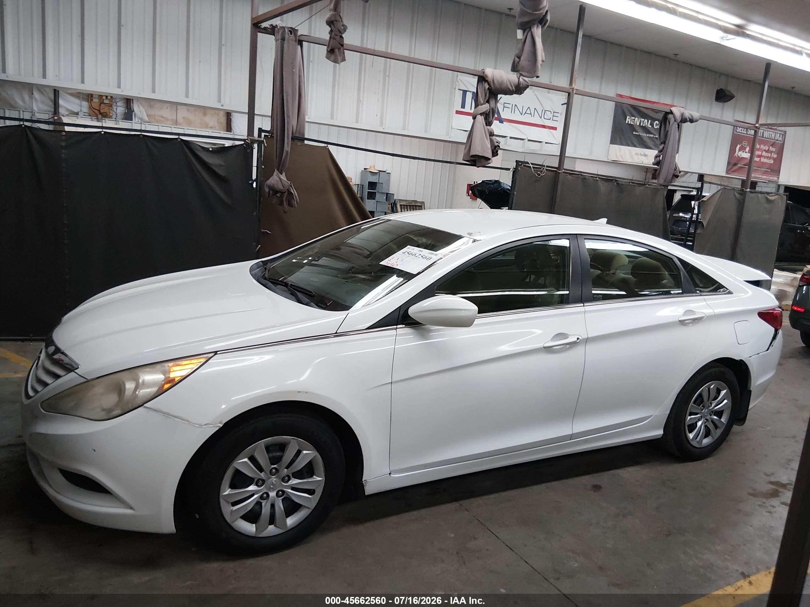 2012 Hyundai Sonata Gls White vin: 5NPEB4AC1CH392820