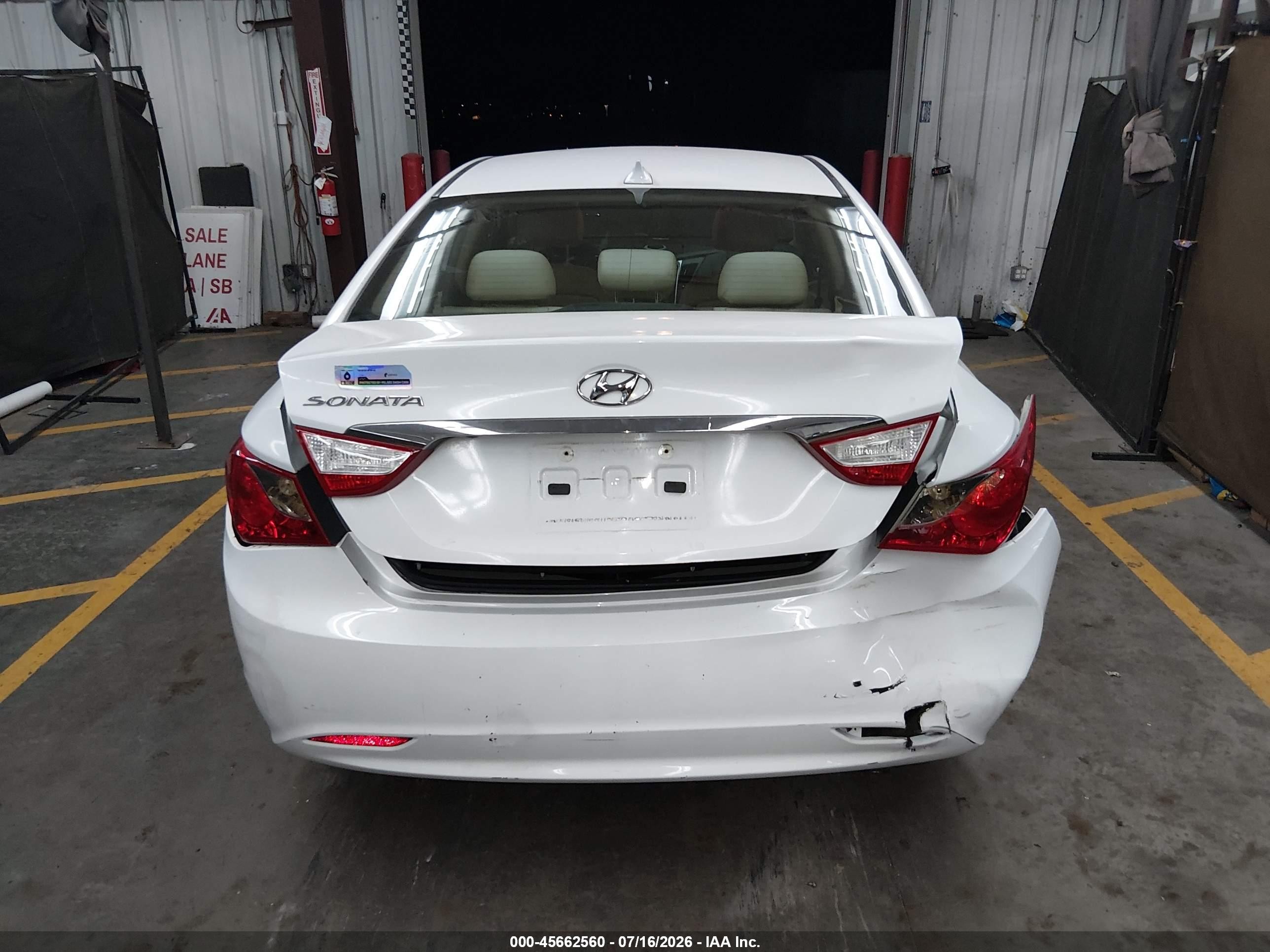 2012 Hyundai Sonata Gls White vin: 5NPEB4AC1CH392820