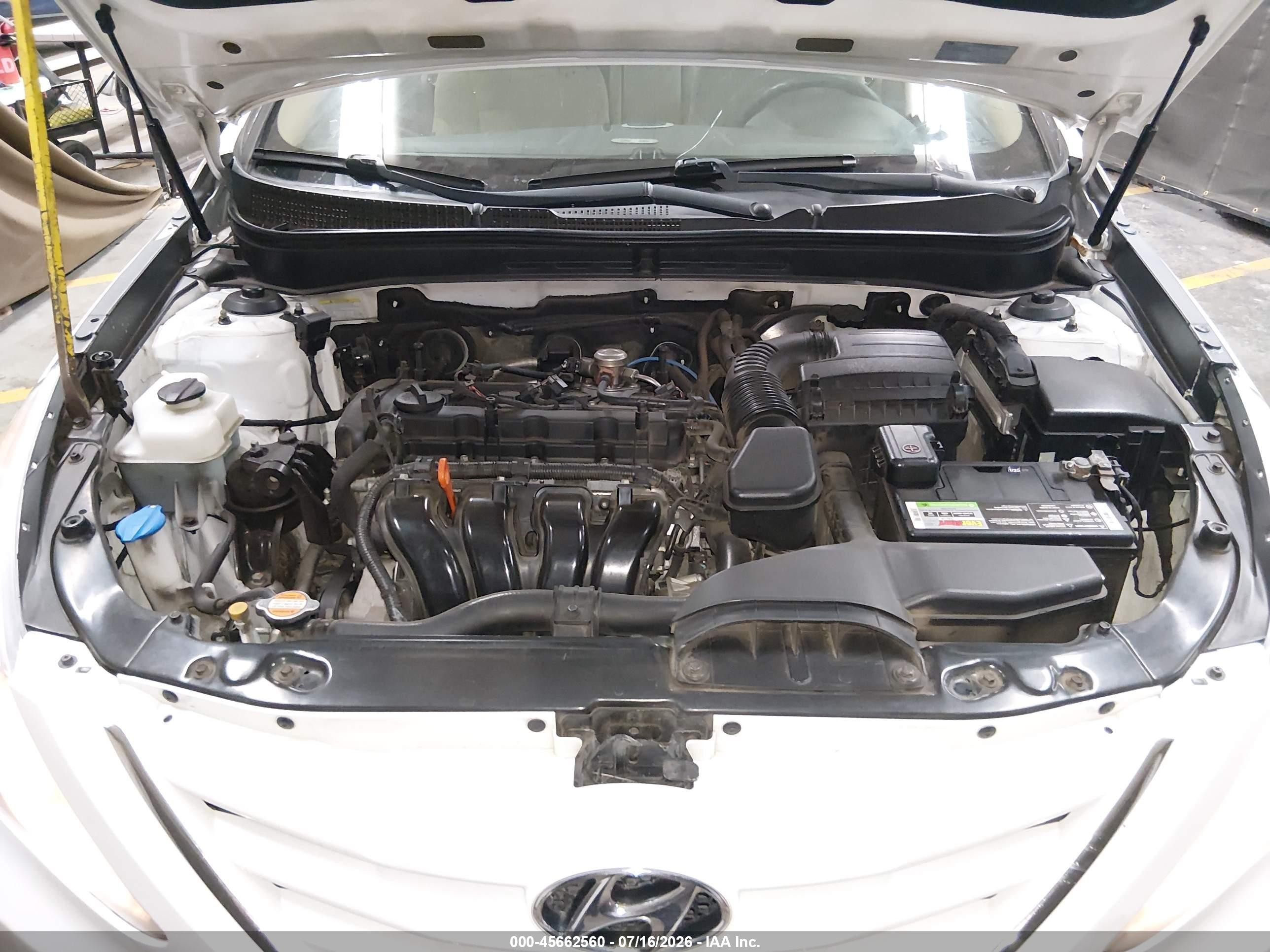 2012 Hyundai Sonata Gls White vin: 5NPEB4AC1CH392820