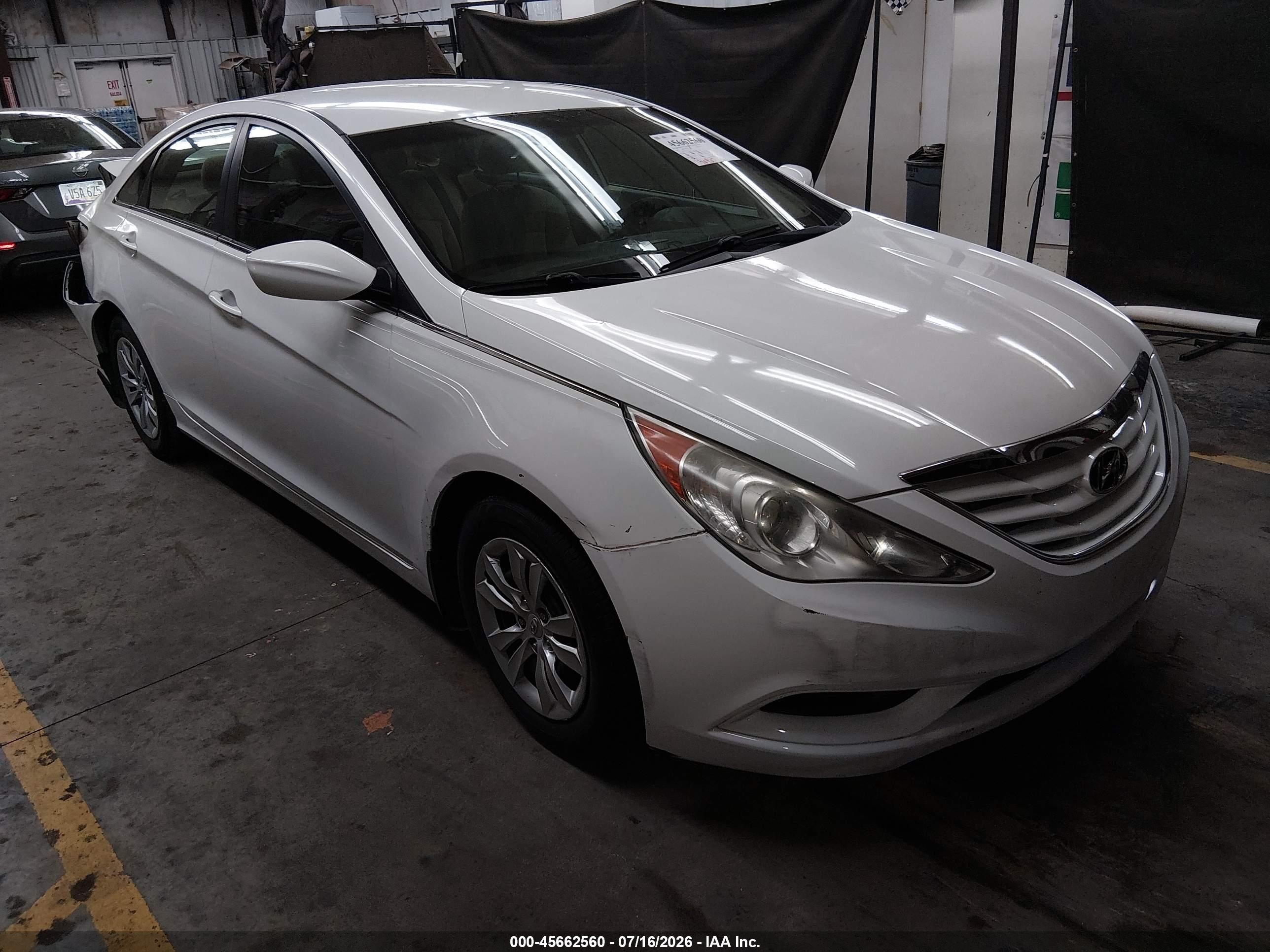 2012 Hyundai Sonata Gls White vin: 5NPEB4AC1CH392820