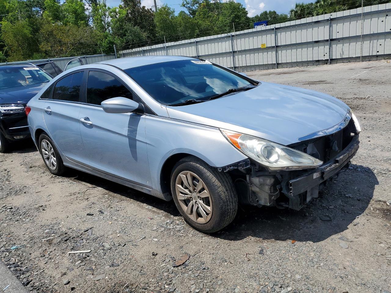 2012 Hyundai Sonata Gls Silver vin: 5NPEB4AC1CH397192