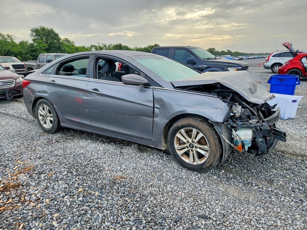 2012 Hyundai Sonata Gls Gray vin: 5NPEB4AC1CH400253