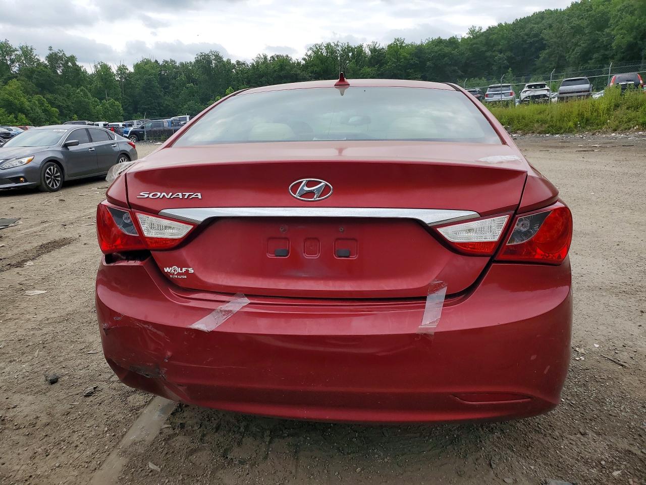 2012 Hyundai Sonata Gls Red vin: 5NPEB4AC1CH428117
