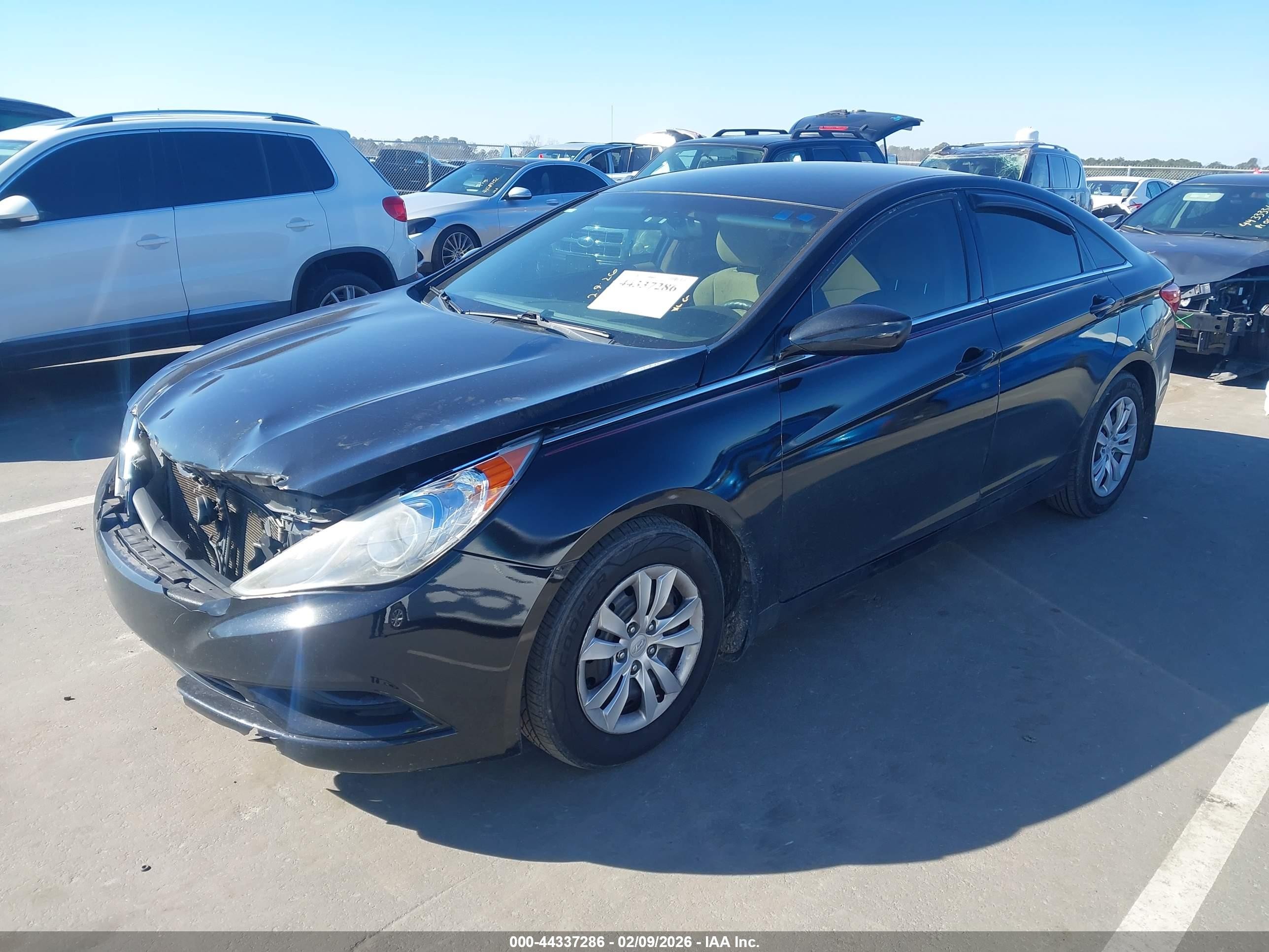 2012 Hyundai Sonata Gls Black vin: 5NPEB4AC1CH434676