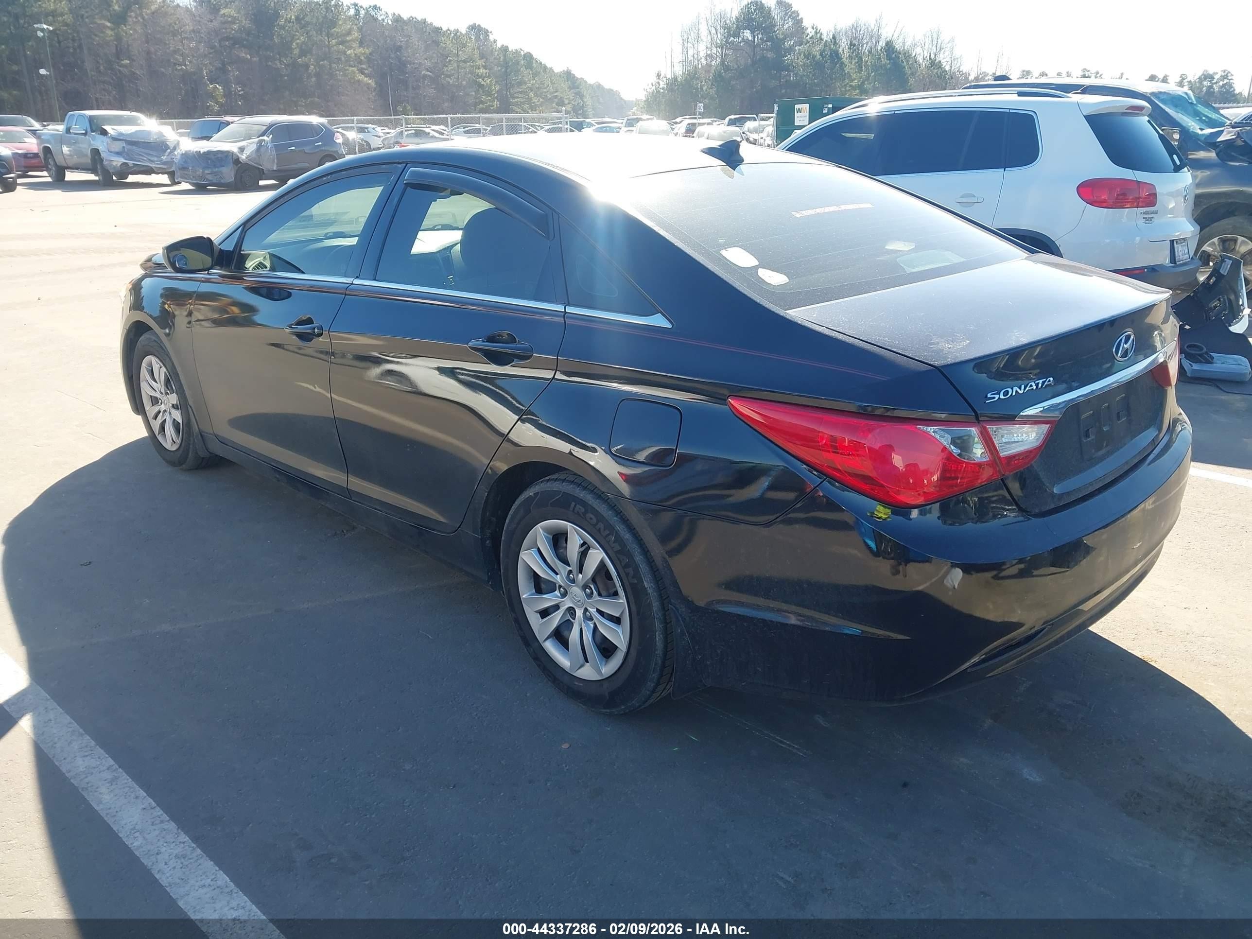 2012 Hyundai Sonata Gls Black vin: 5NPEB4AC1CH434676