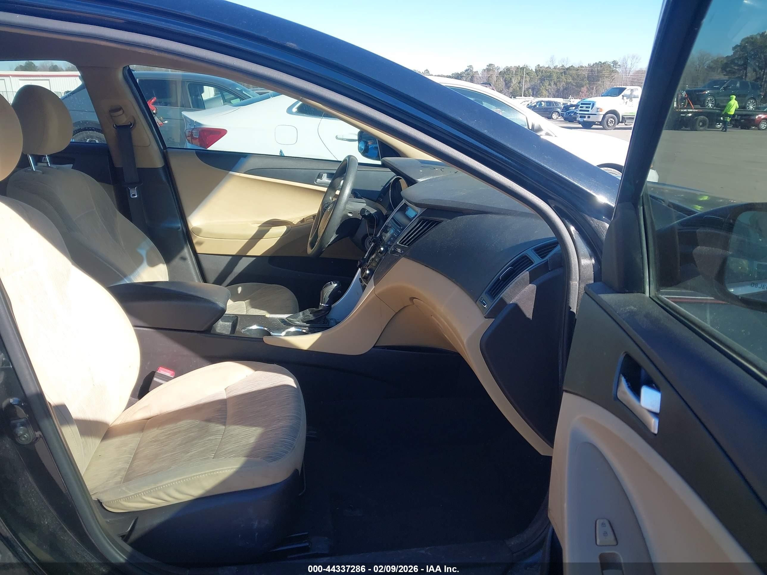 2012 Hyundai Sonata Gls Black vin: 5NPEB4AC1CH434676
