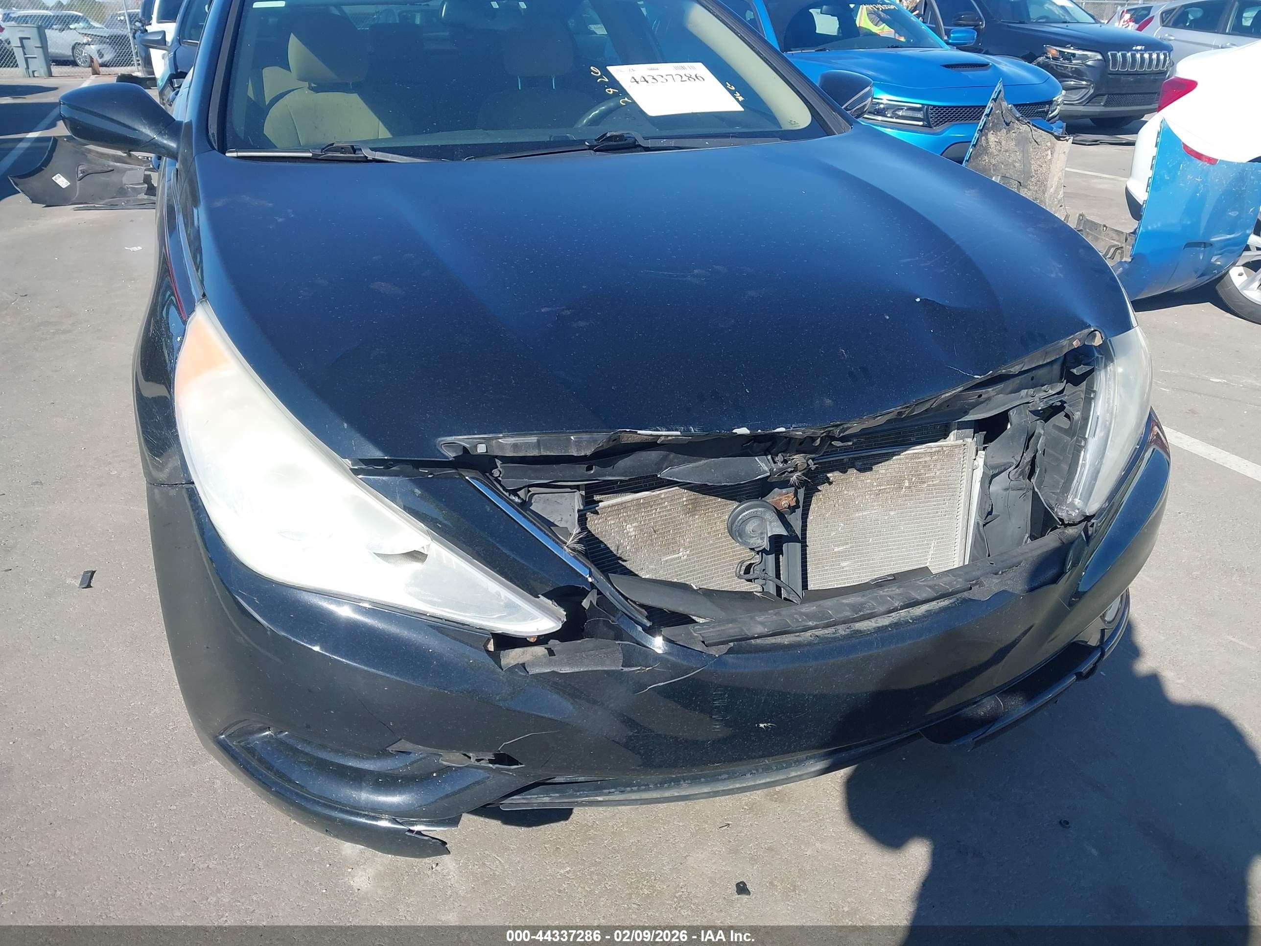 2012 Hyundai Sonata Gls Black vin: 5NPEB4AC1CH434676
