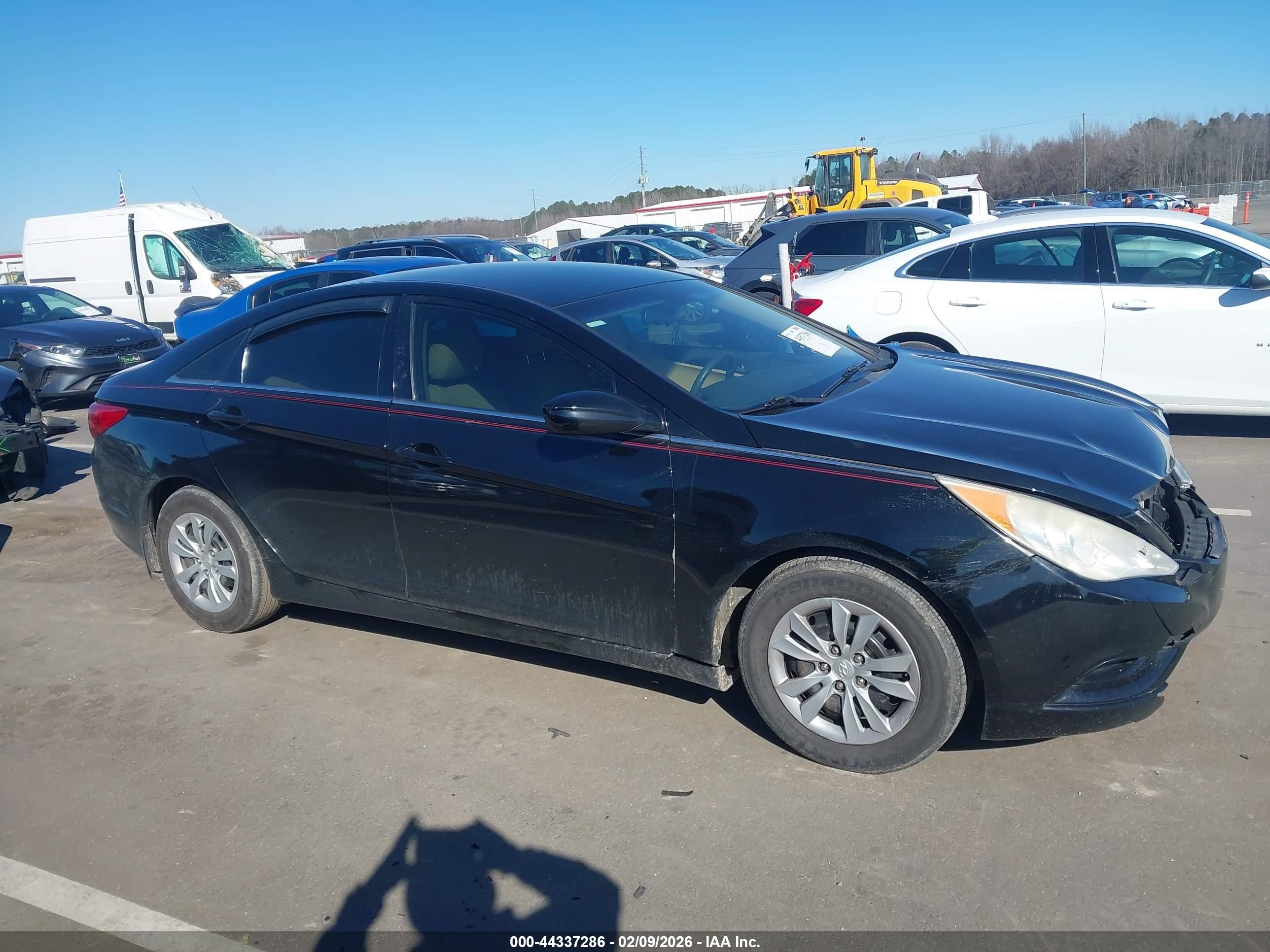 2012 Hyundai Sonata Gls Black vin: 5NPEB4AC1CH434676
