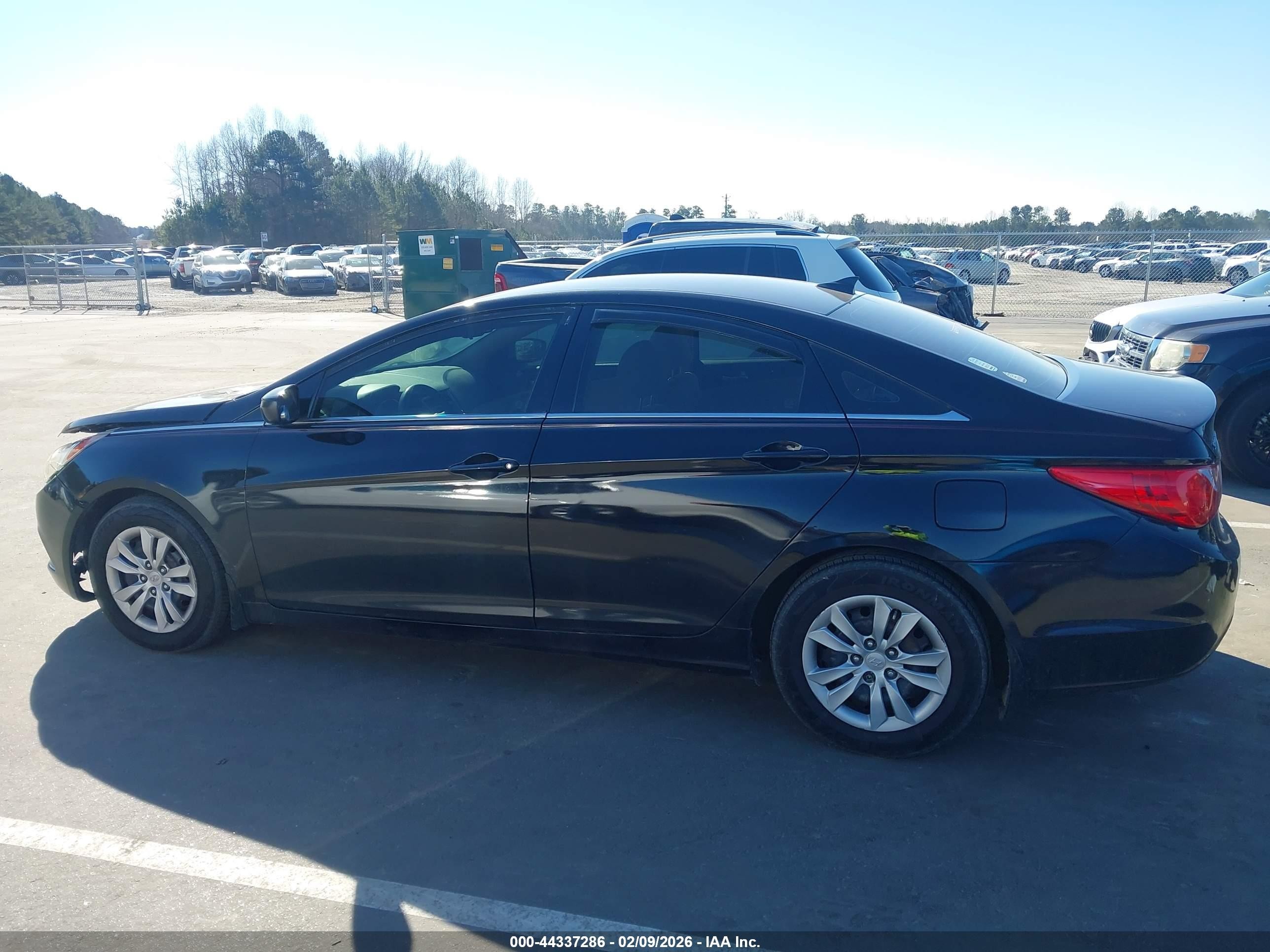 2012 Hyundai Sonata Gls Black vin: 5NPEB4AC1CH434676