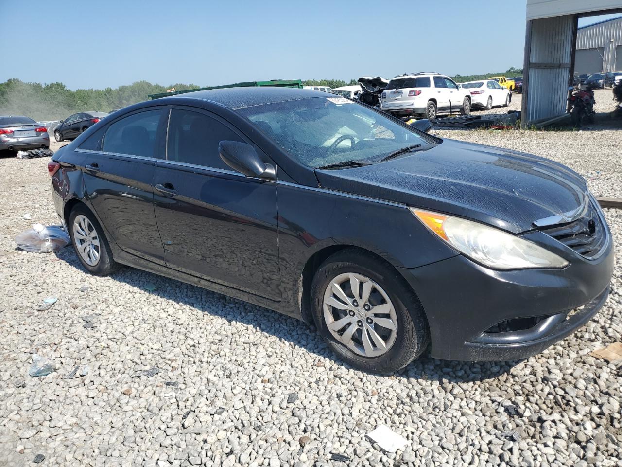 2012 Hyundai Sonata Gls Black vin: 5NPEB4AC1CH436976