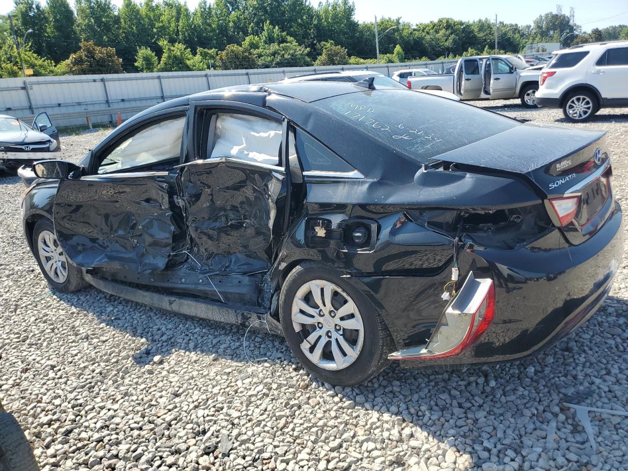 2012 Hyundai Sonata Gls Black vin: 5NPEB4AC1CH436976