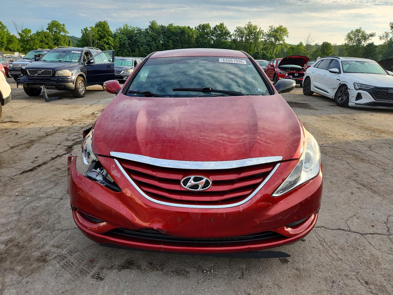 2012 Hyundai Sonata Gls Red vin: 5NPEB4AC1CH438890