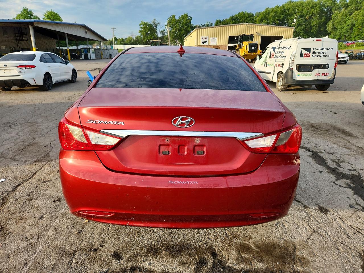 2012 Hyundai Sonata Gls Red vin: 5NPEB4AC1CH438890
