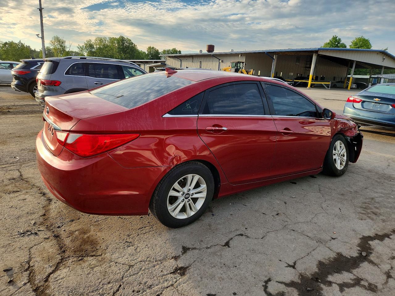 2012 Hyundai Sonata Gls Red vin: 5NPEB4AC1CH438890