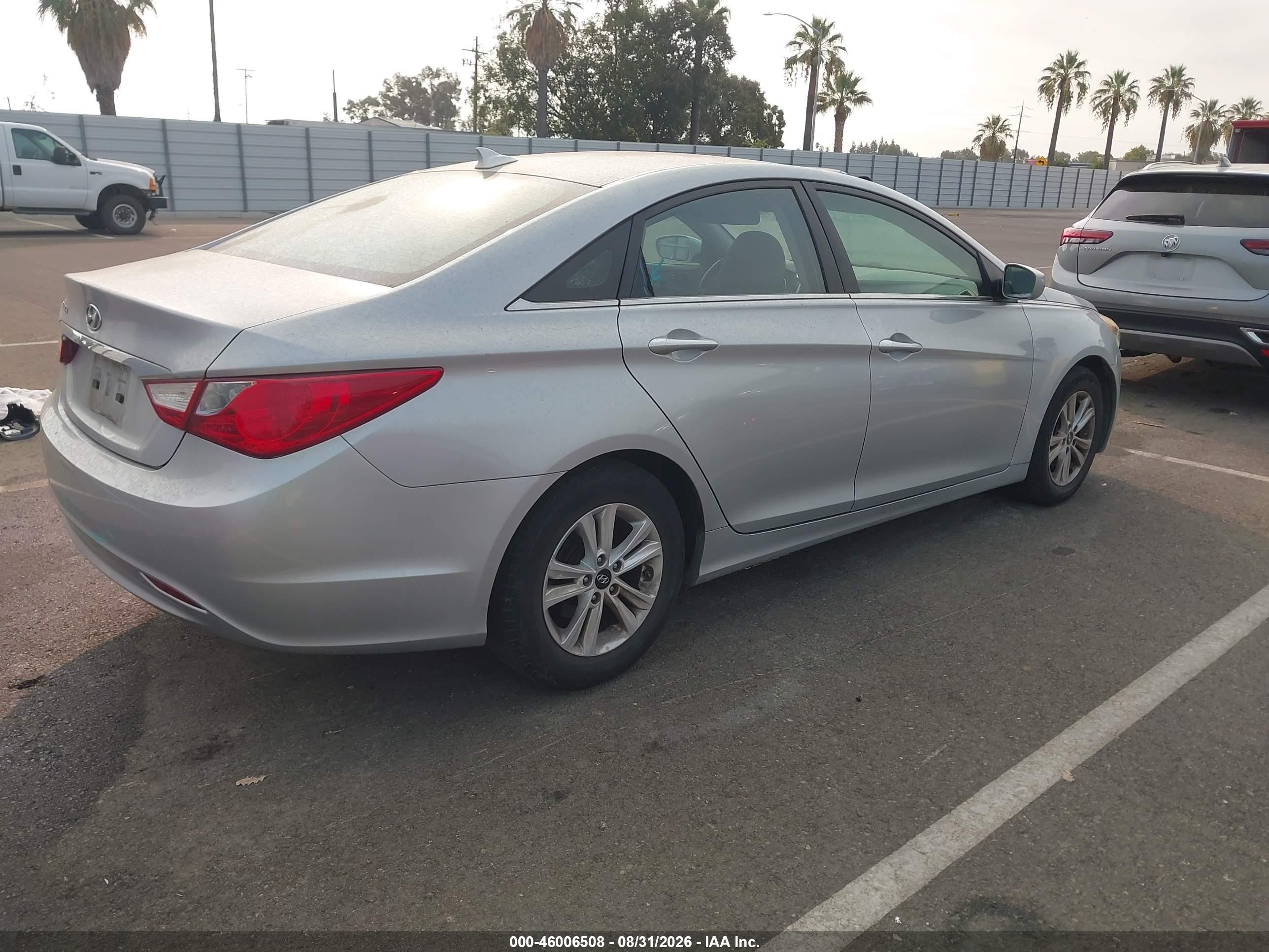 2012 Hyundai Sonata Gls Silver vin: 5NPEB4AC1CH448769