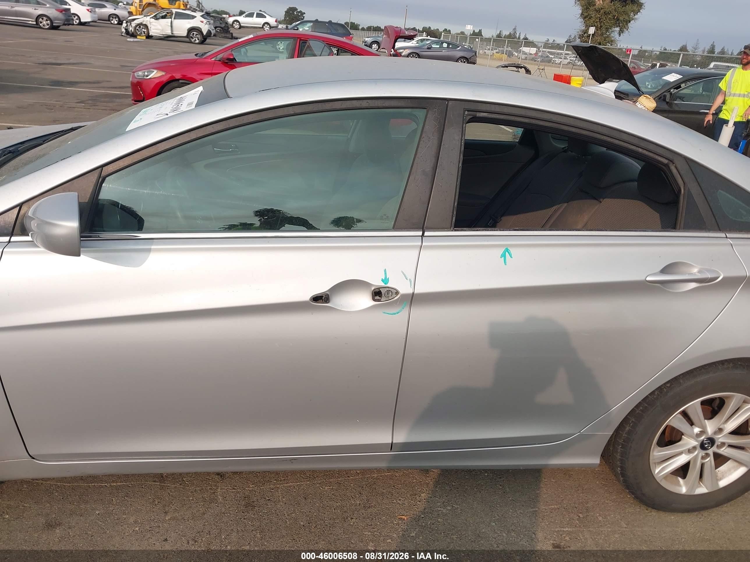 2012 Hyundai Sonata Gls Silver vin: 5NPEB4AC1CH448769