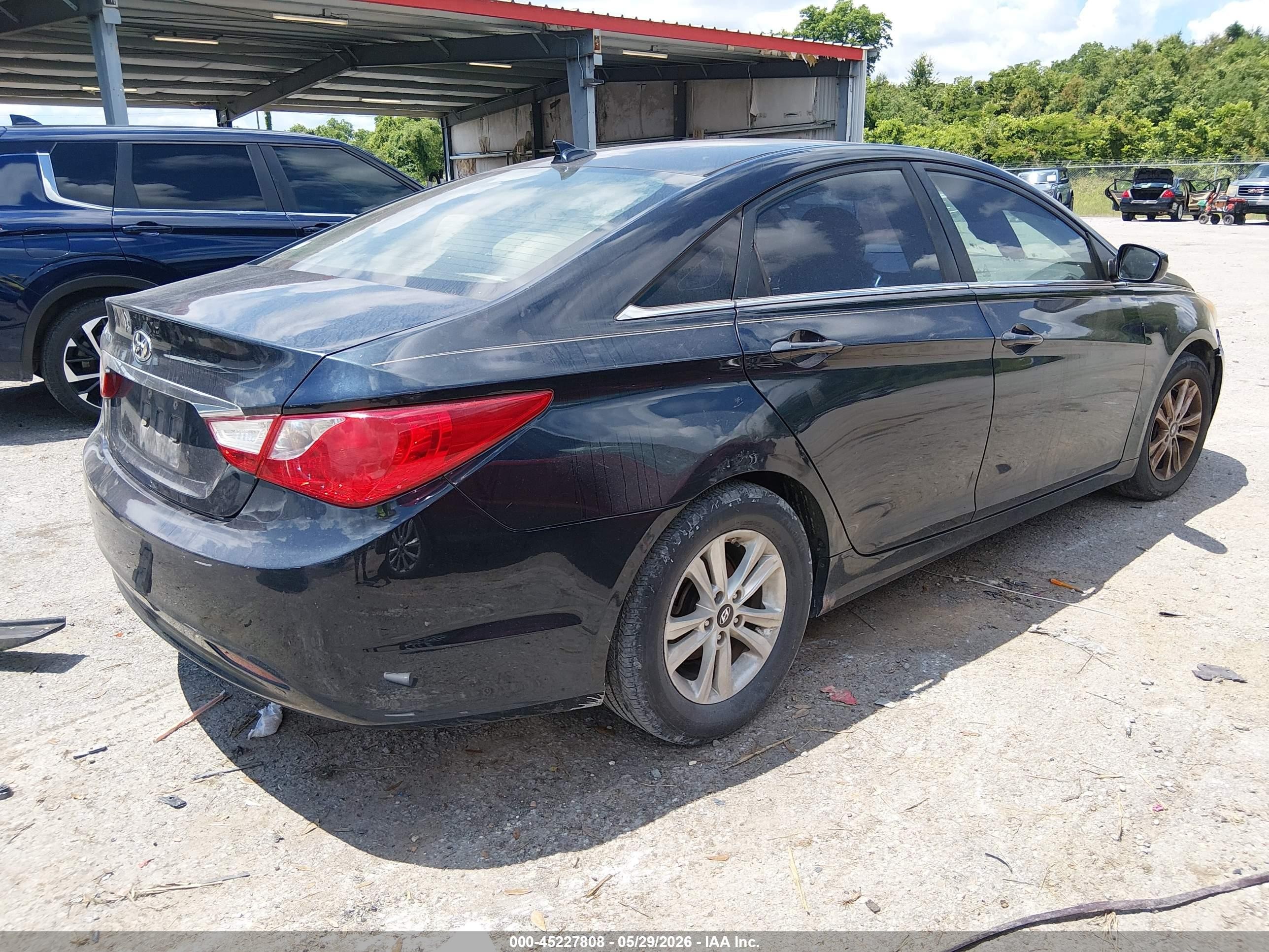2012 Hyundai Sonata Gls Синий vin: 5NPEB4AC1CH466236