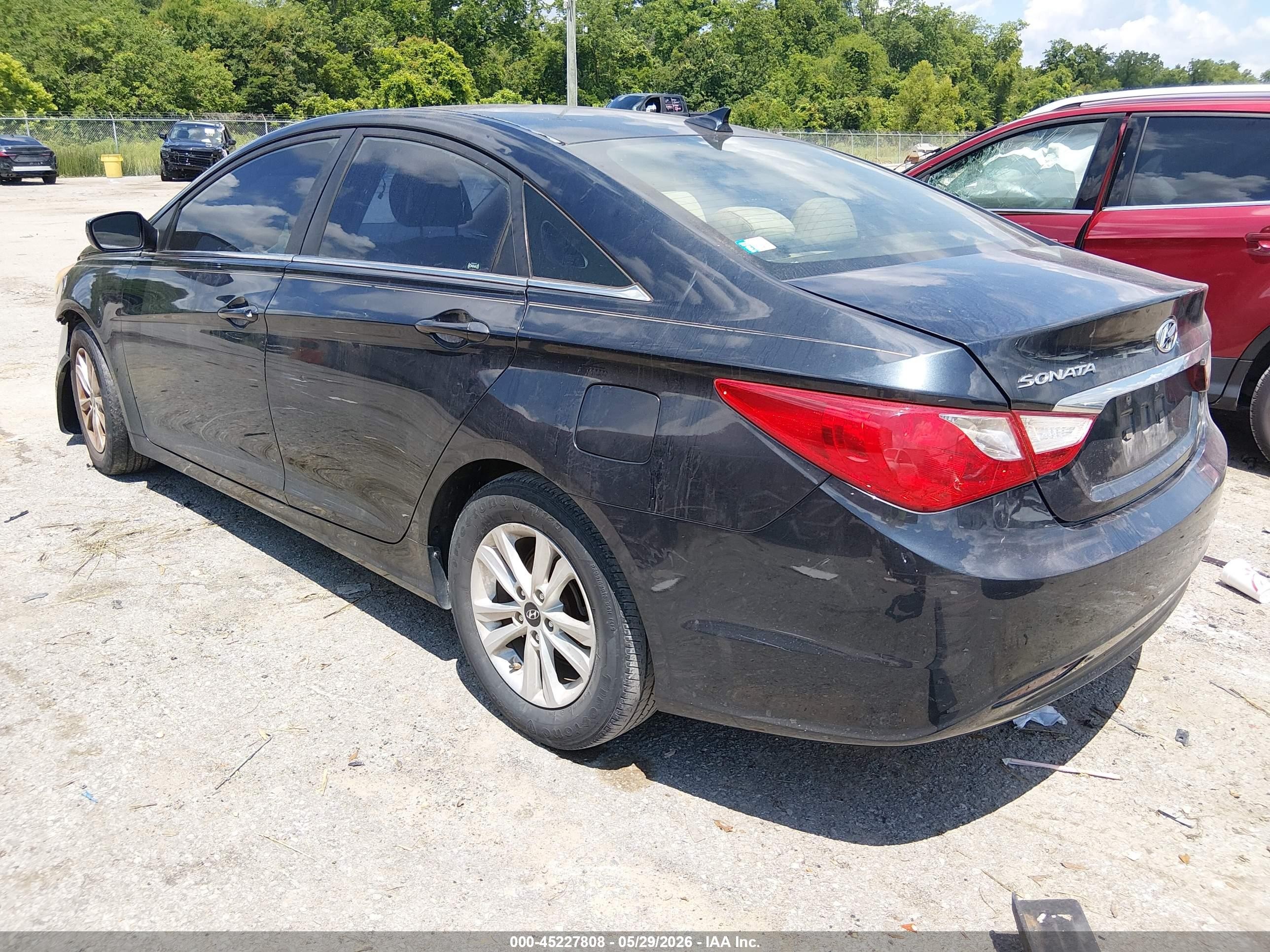2012 Hyundai Sonata Gls Синий vin: 5NPEB4AC1CH466236