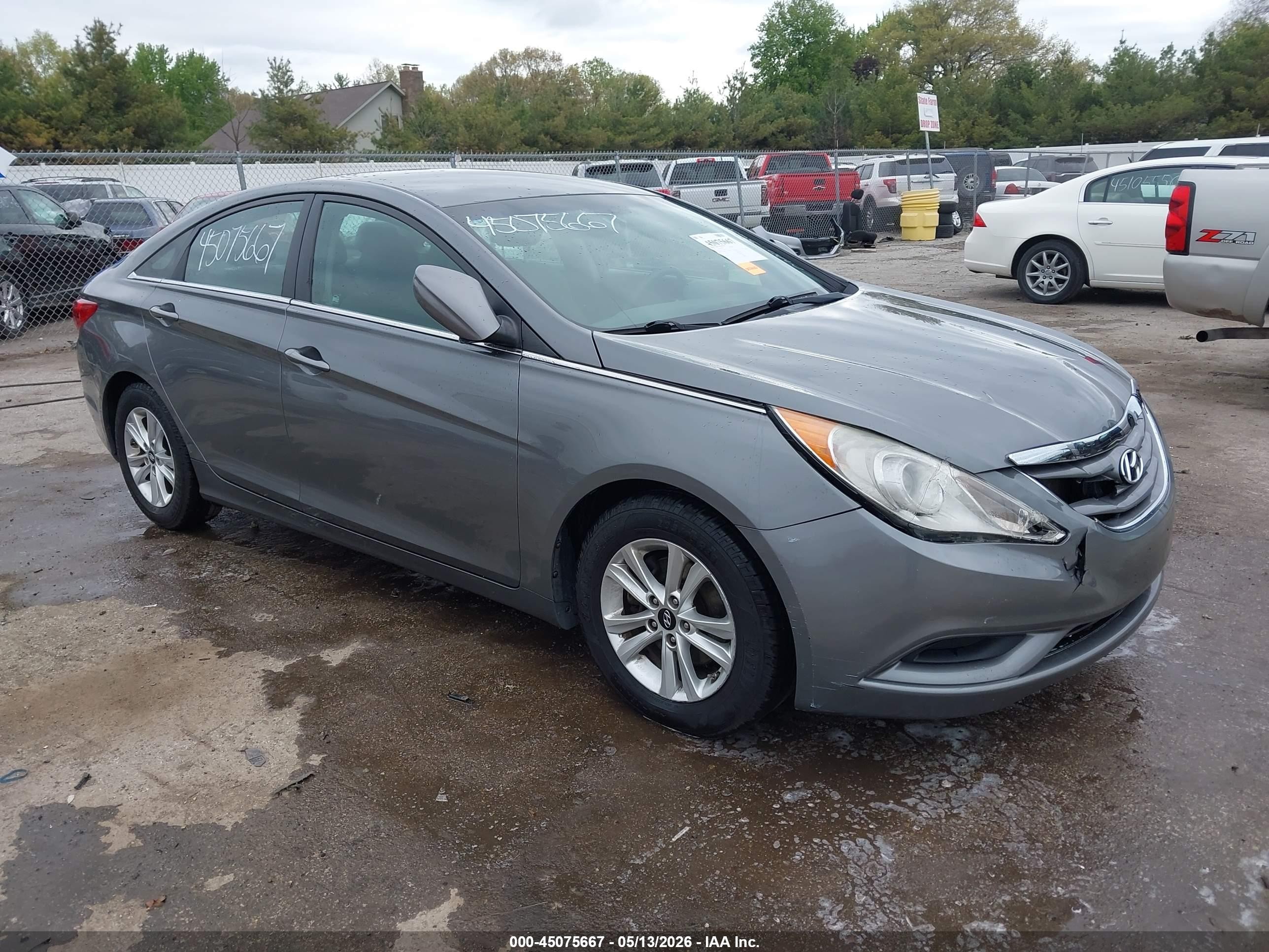 2012 Hyundai Sonata Gls Gray vin: 5NPEB4AC1CH471100