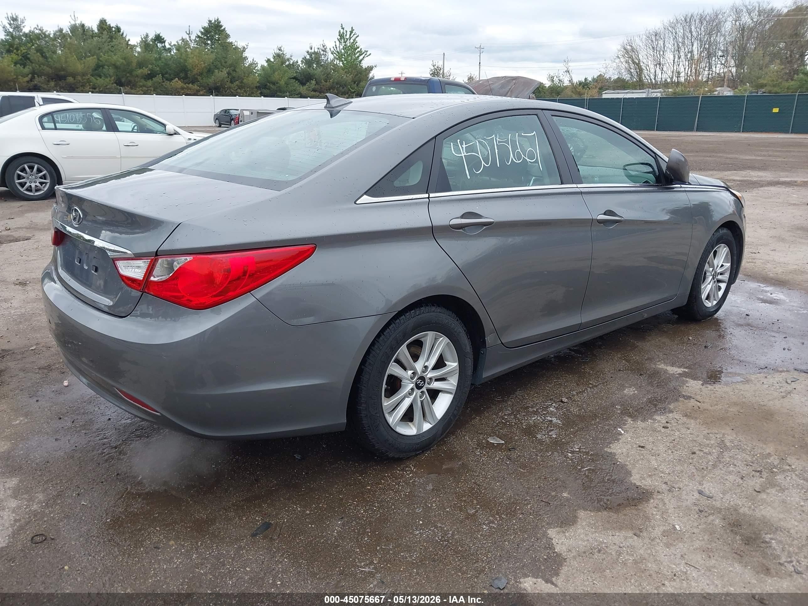 2012 Hyundai Sonata Gls Gray vin: 5NPEB4AC1CH471100