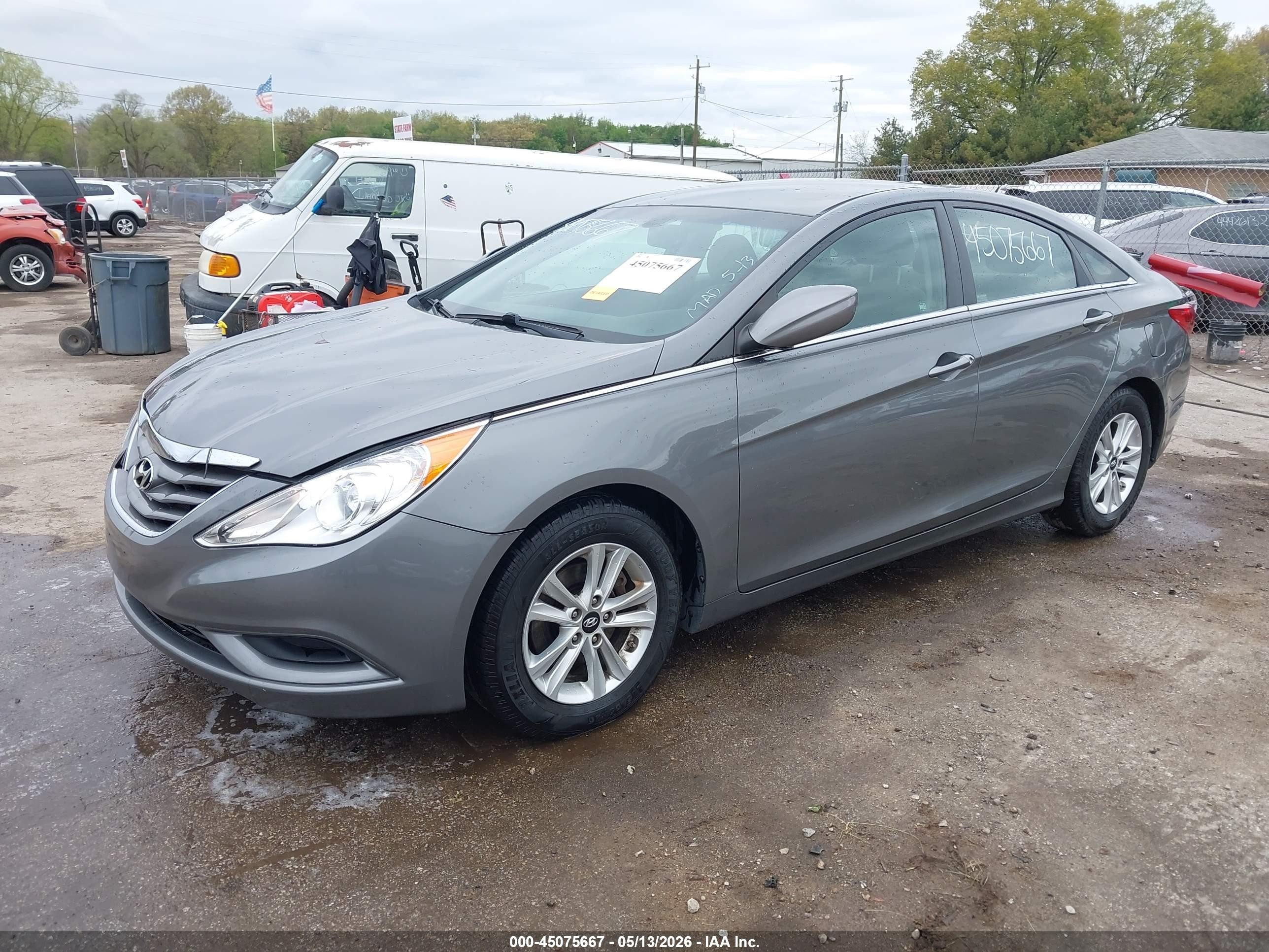 2012 Hyundai Sonata Gls Gray vin: 5NPEB4AC1CH471100